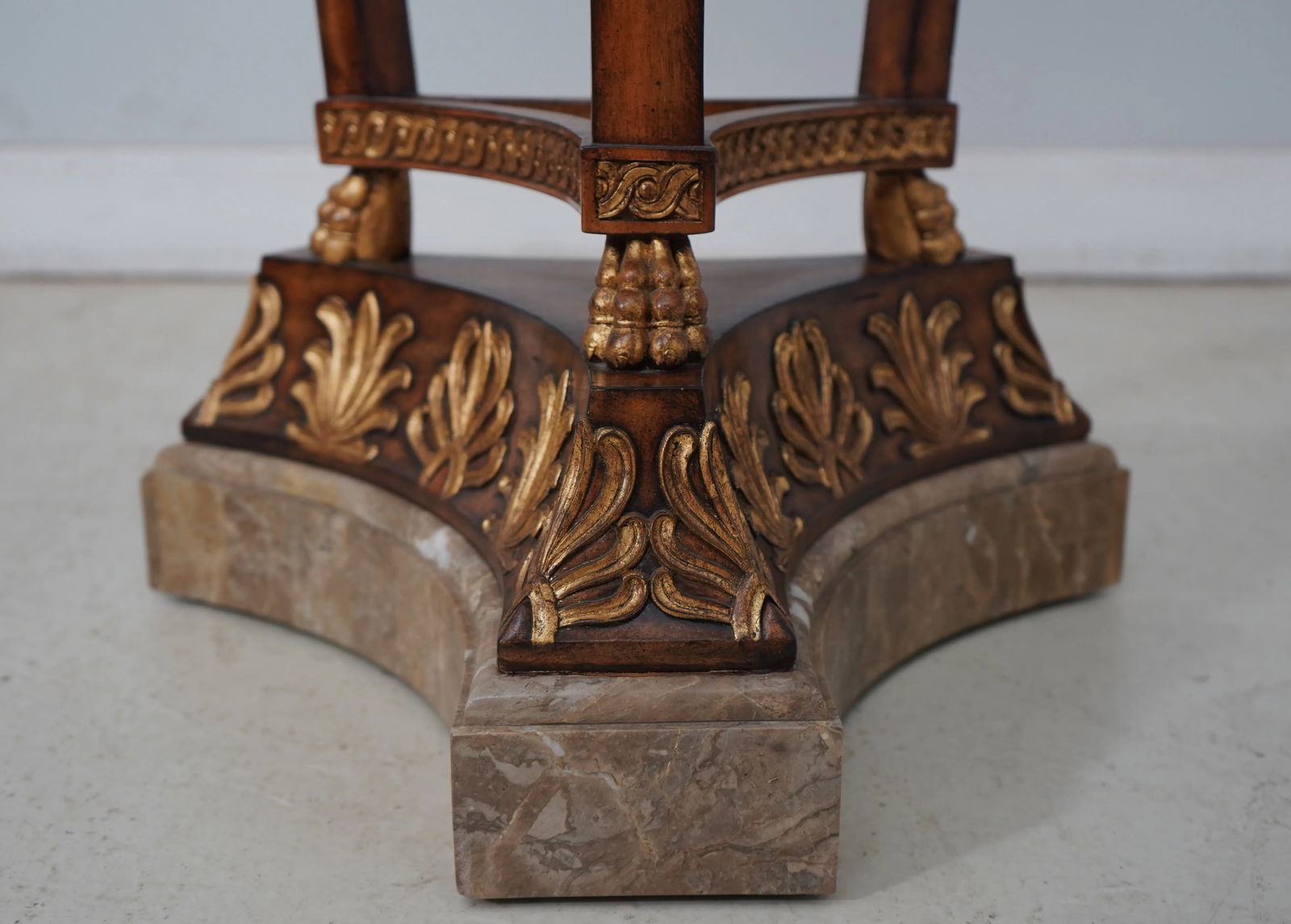 Maitland Smith Neoclassical Marble Top Pedestal - 3