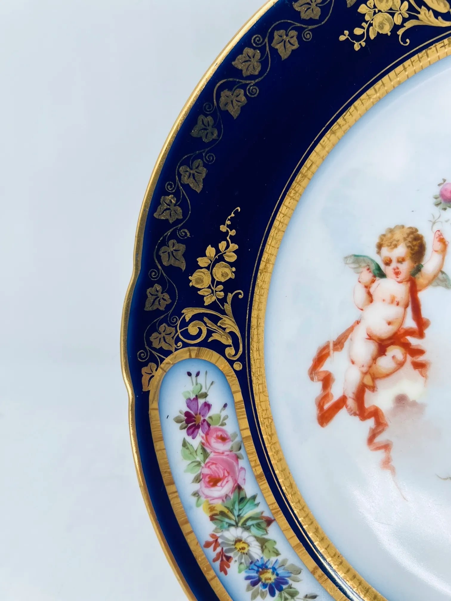 Set of 12, Sevres 19th C., Chateau Des Tuileries 1846 Louis Phillippe Plates - 3