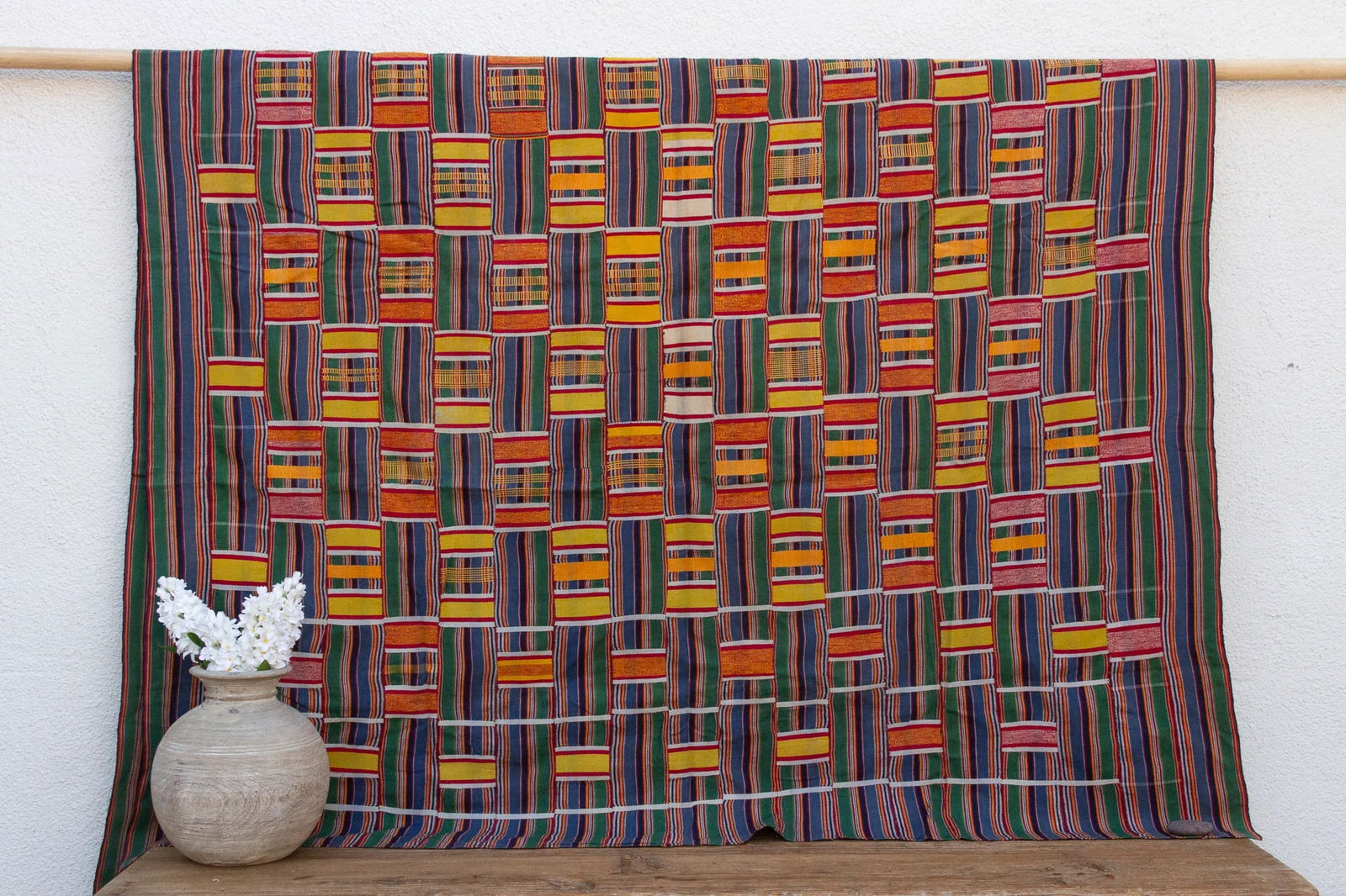 Extraordinary Asante Woven Kente Cloth - 2