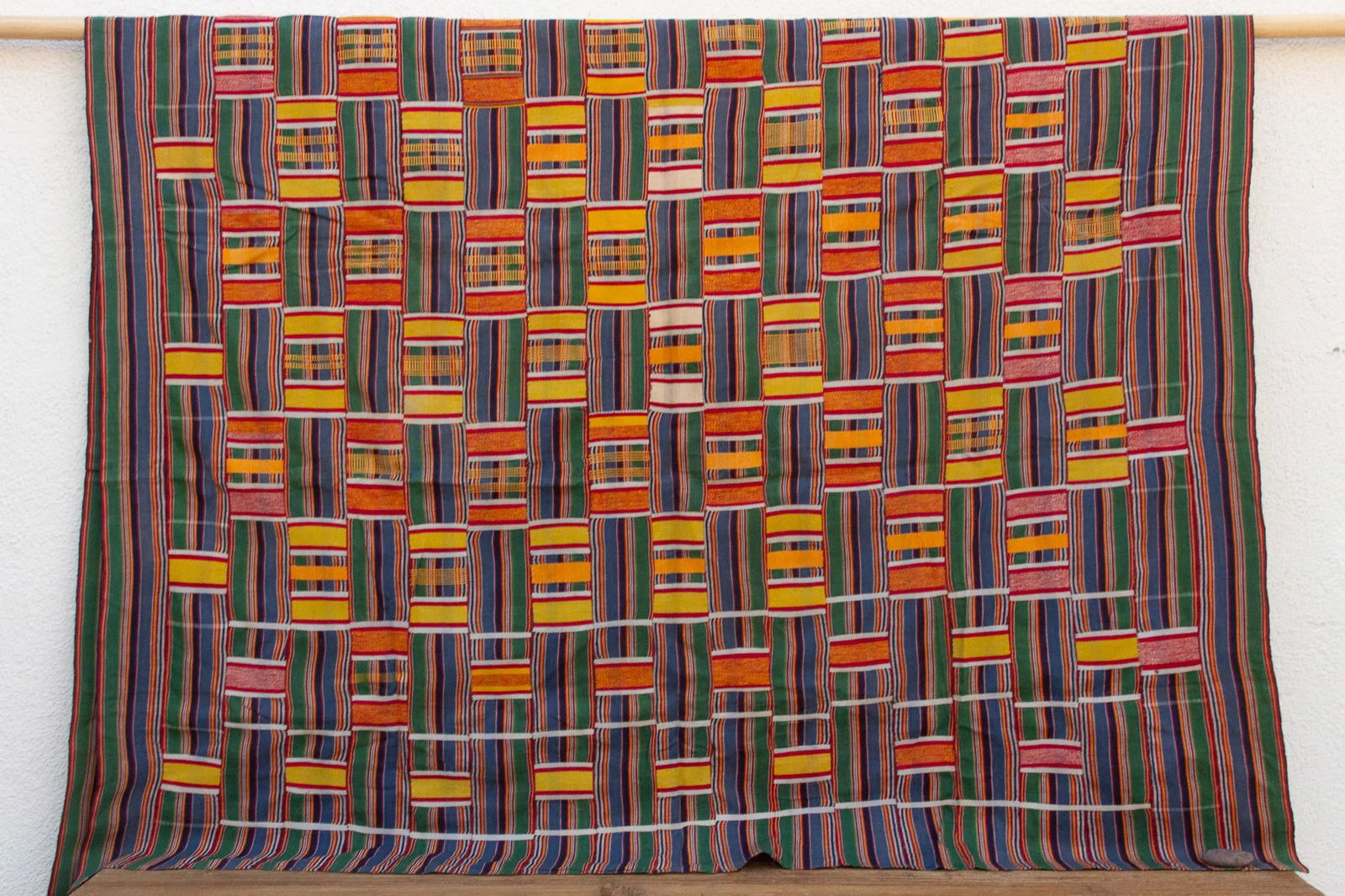 Extraordinary Asante Woven Kente Cloth - 3