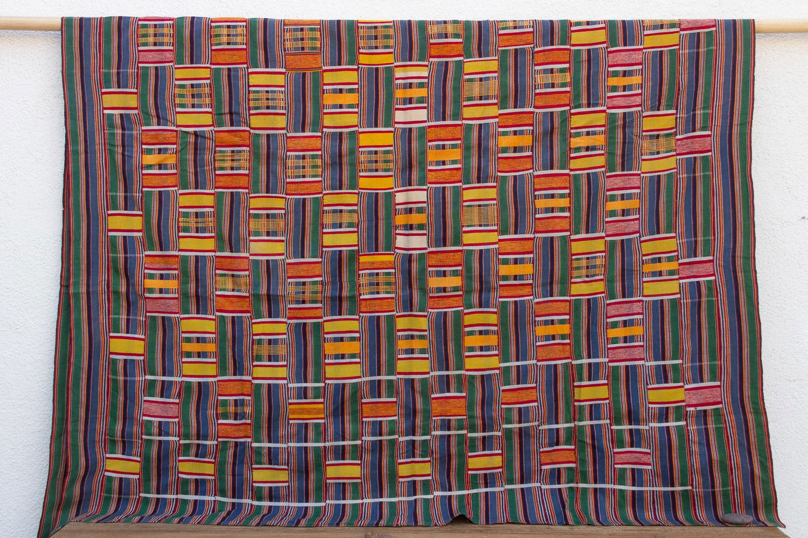 Extraordinary Asante Woven Kente Cloth - 4