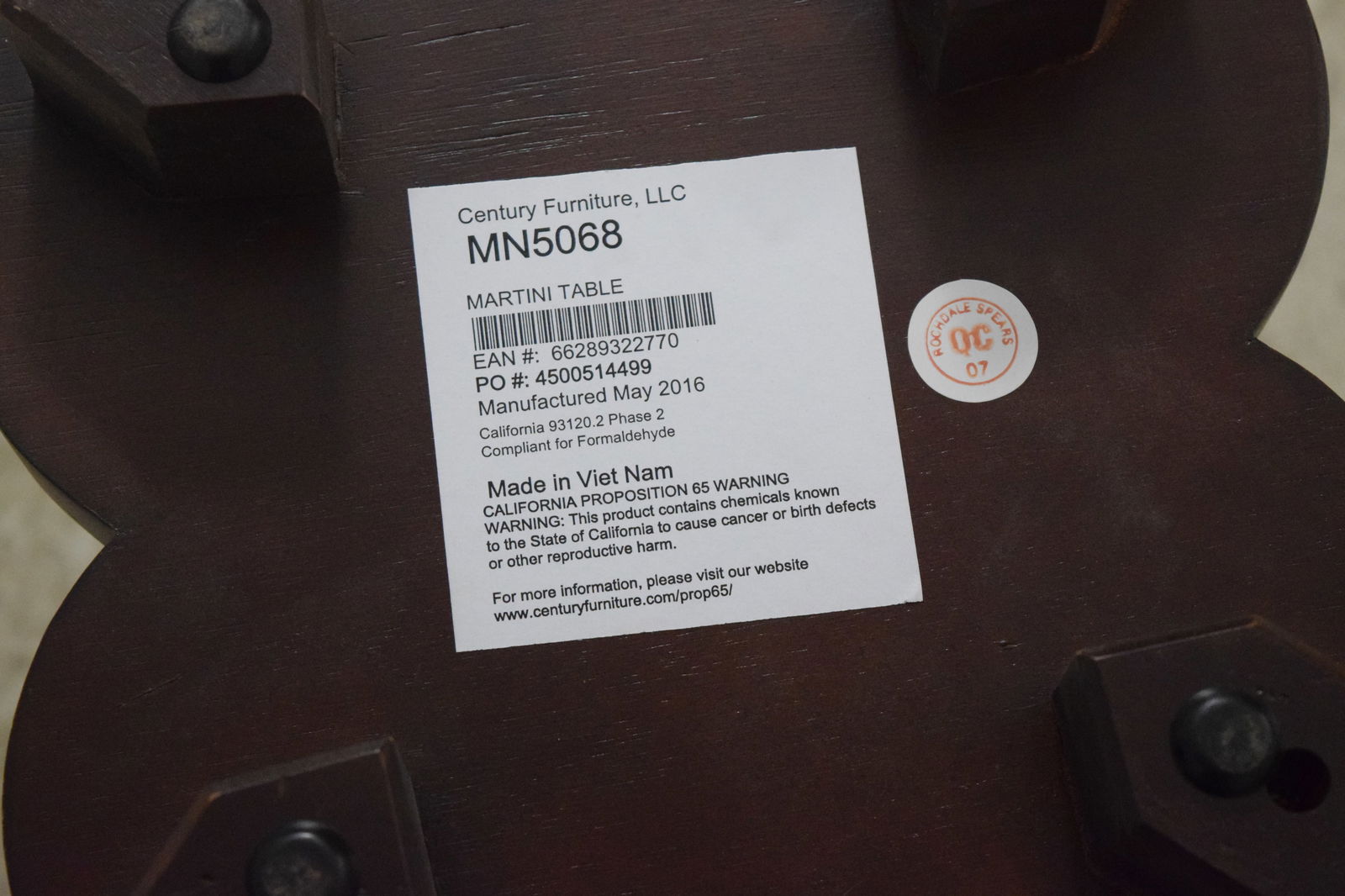 Century Monarch Collection Mahogany Pedestal Table - 8