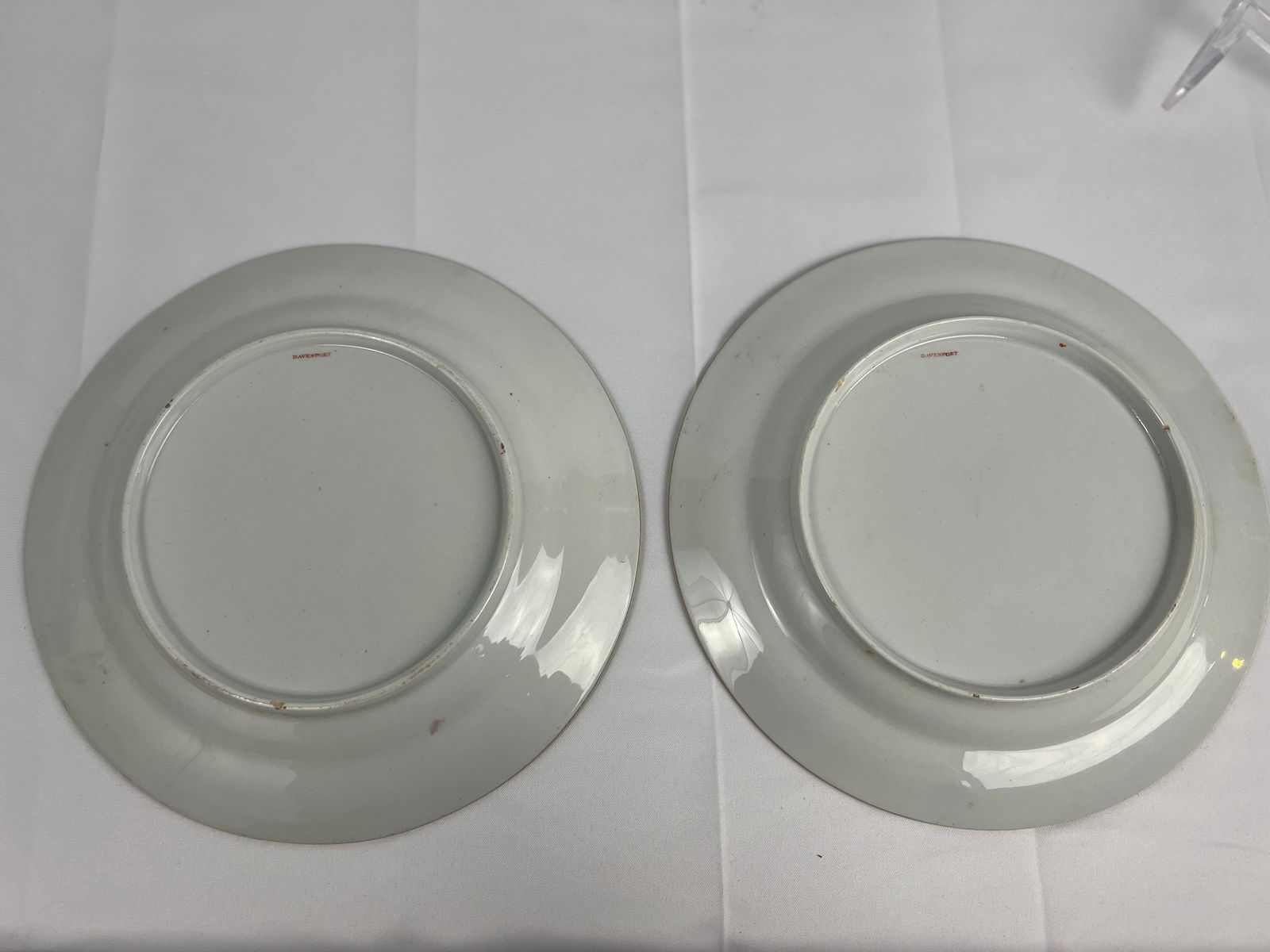 Pair, Early 19th Century Davenport Armorial Porcelain 9" Plates - 8