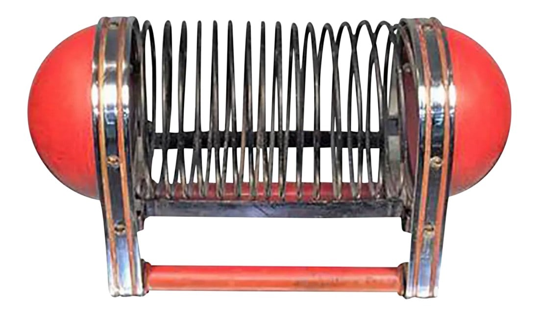 1930s Salvatore Bevelacqua Art Deco Futurist Rocket Magazine Rack (1 of 3)