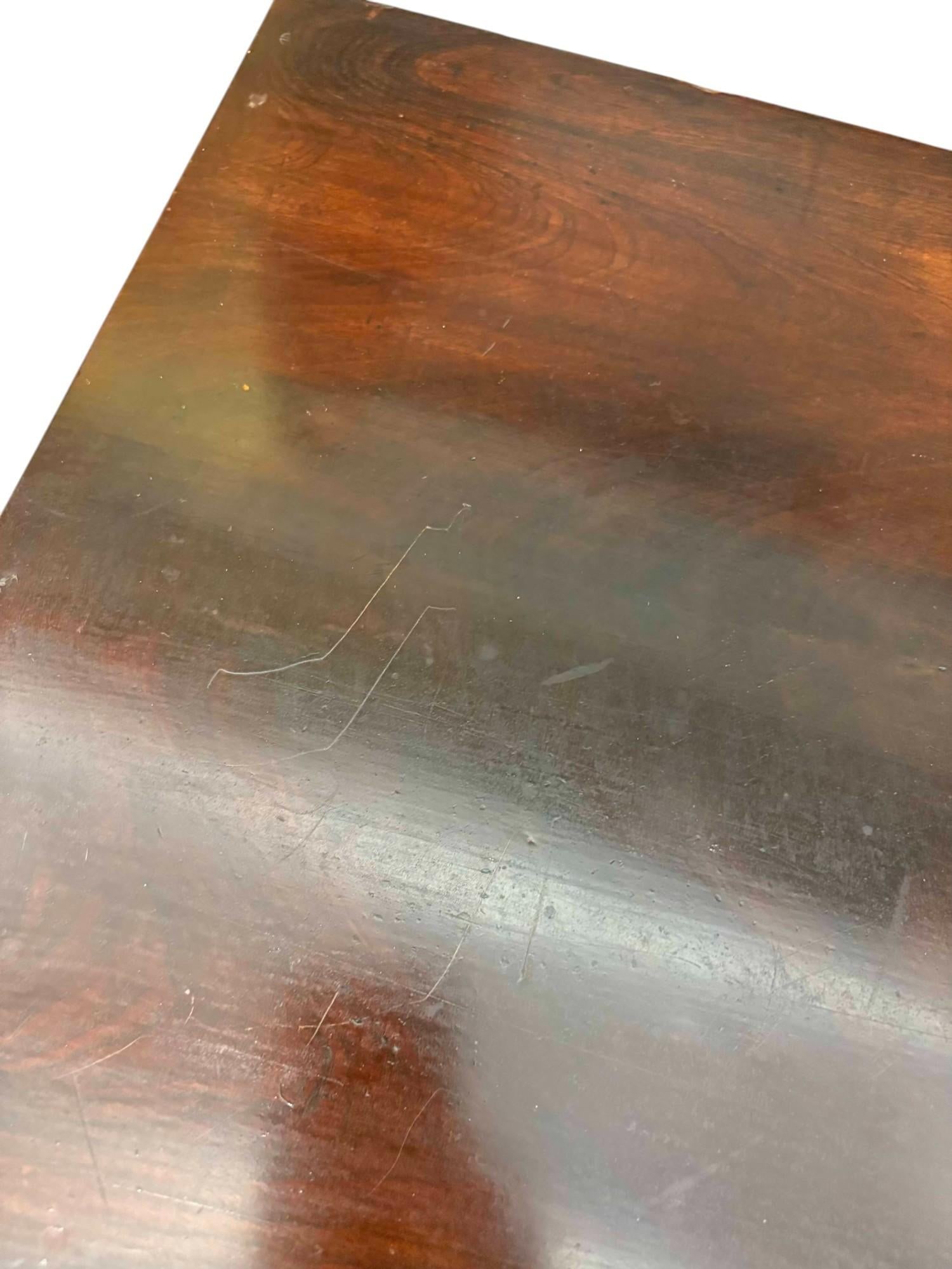 Walnut Victorian Parlor Side Table With Drawer - 8