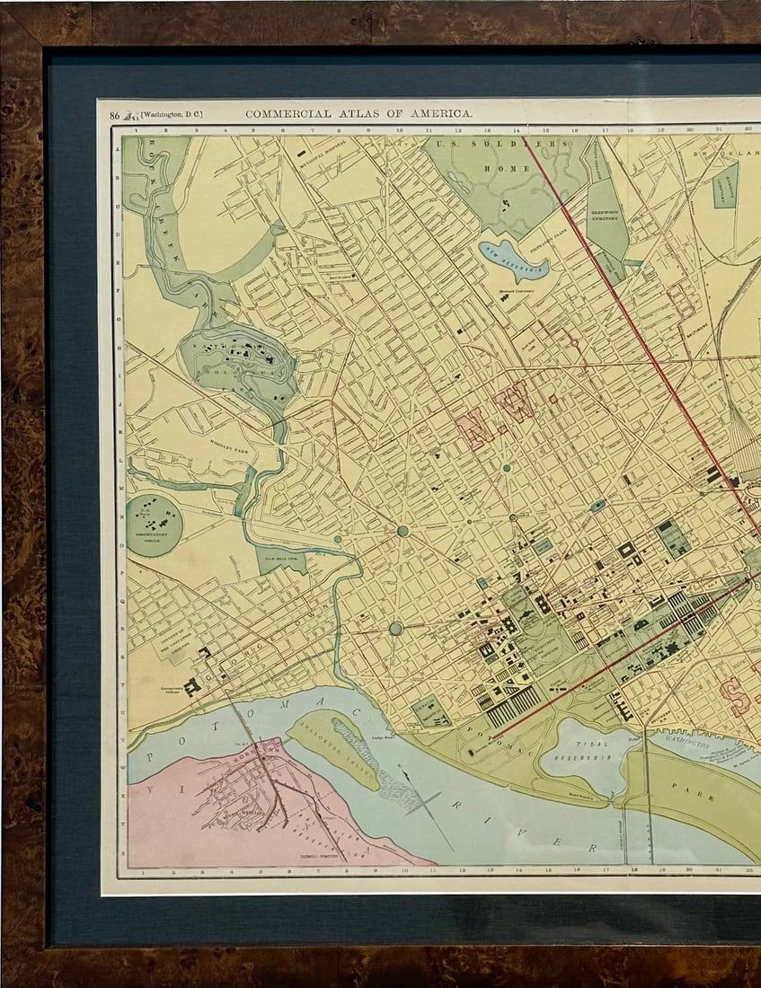 Washington, Dc, Original Engraving by McNally, 1897 - 4