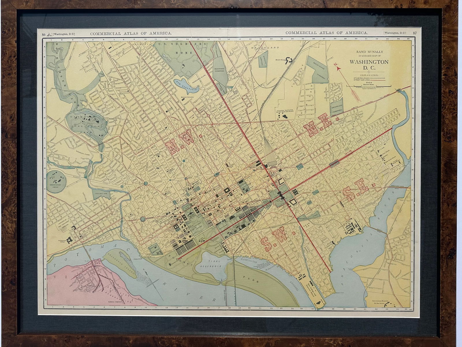 Washington, Dc, Original Engraving by McNally, 1897 - 5