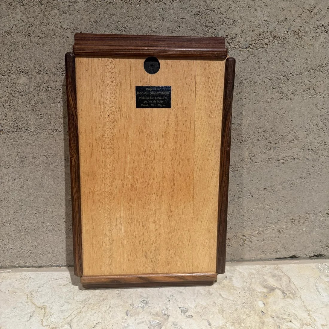 Mid-Century Modern Don Shoemaker SeÃ±al Service Tray Exotic Wood - 4