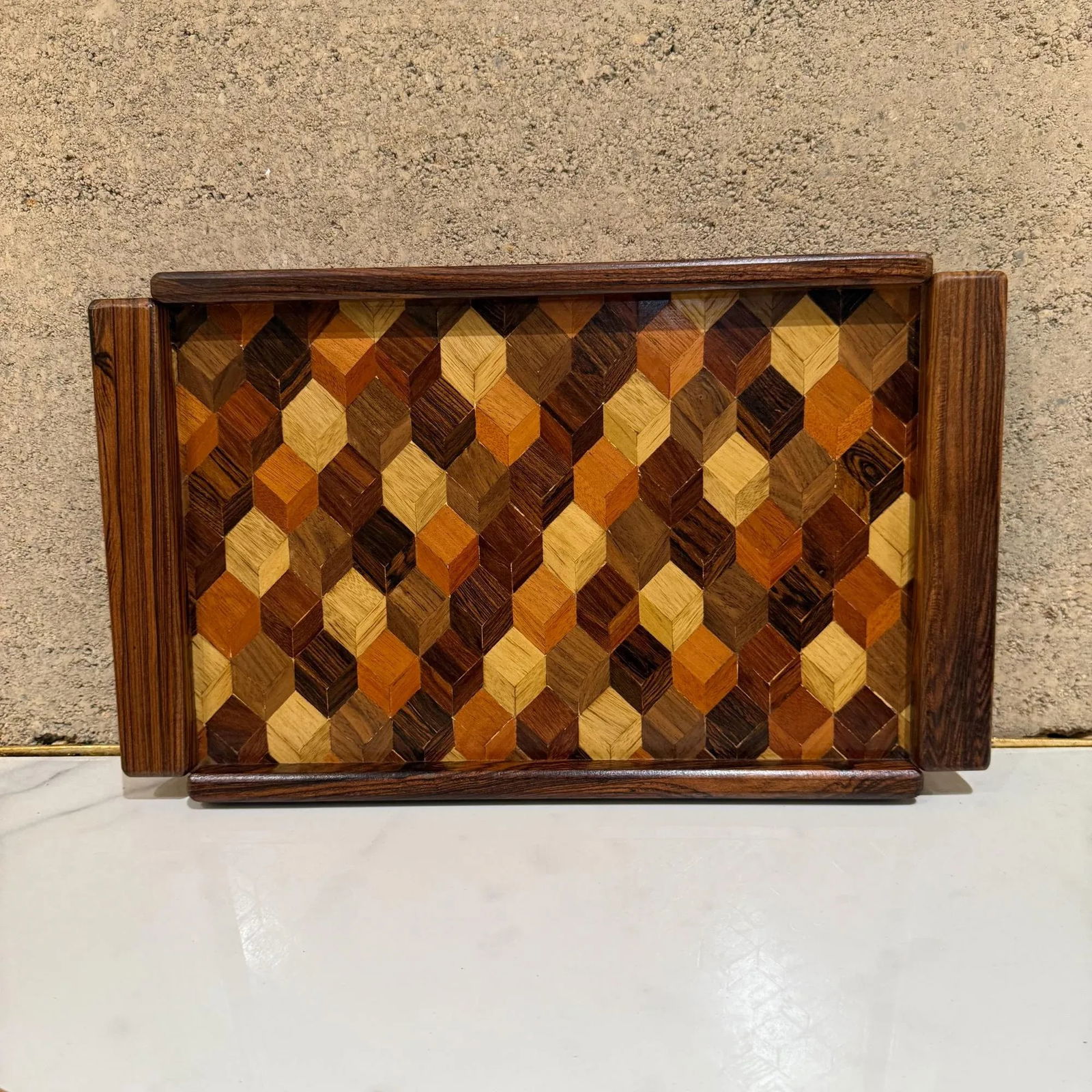Mid-Century Modern Don Shoemaker SeÃ±al Service Tray Exotic Wood - 6