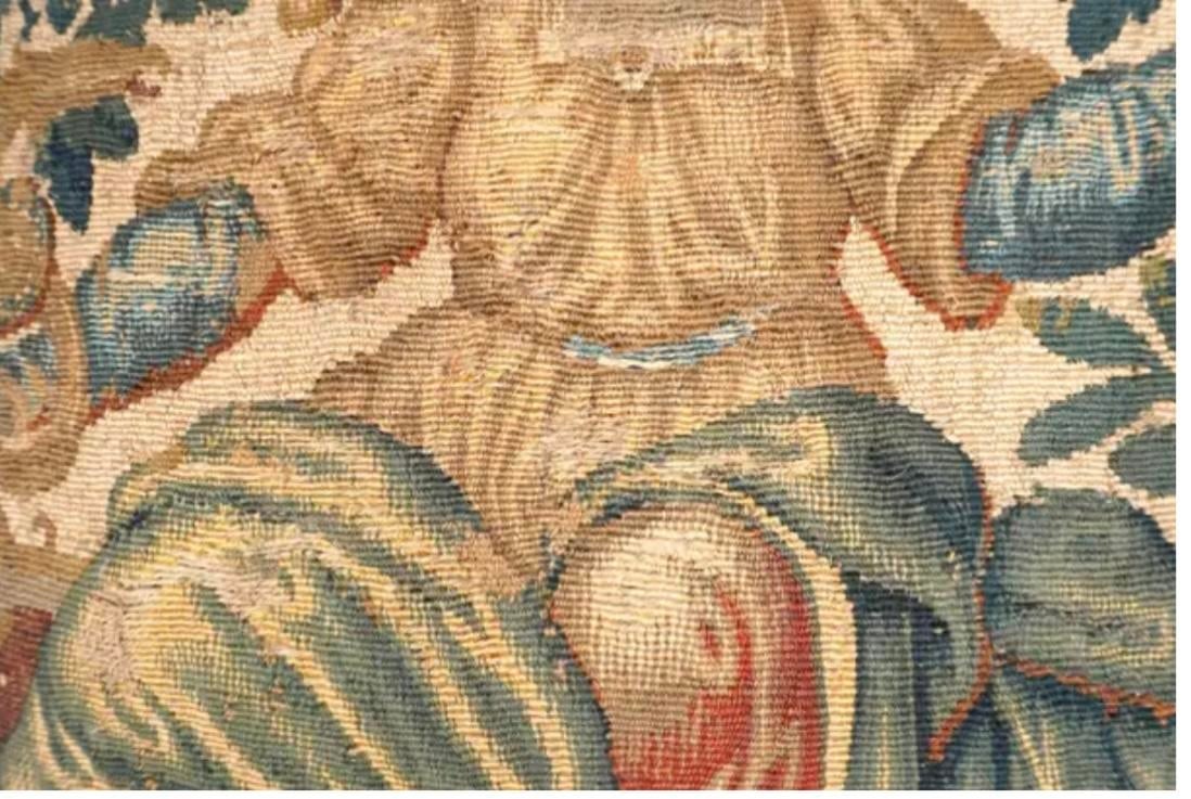 Pair of 17th Century Flemish Tapestry Pillows - 3