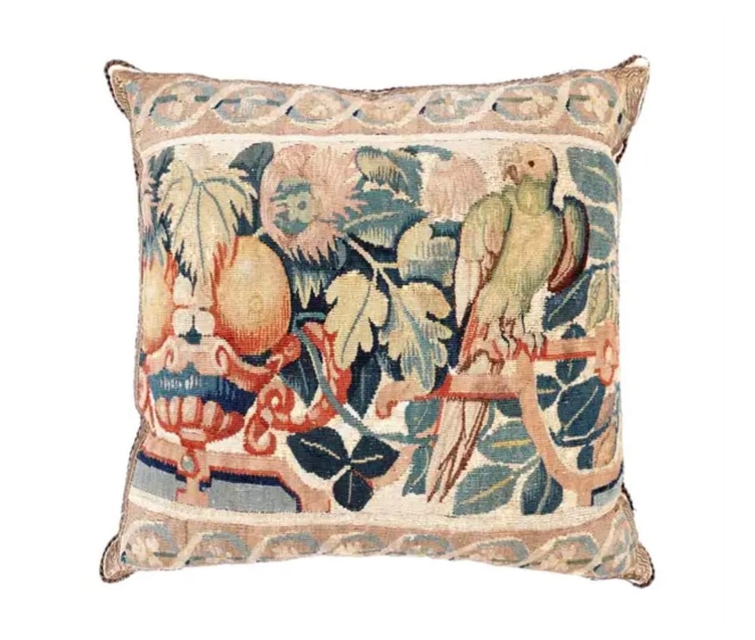 Pair of 17th Century Flemish Tapestry Pillows - 6