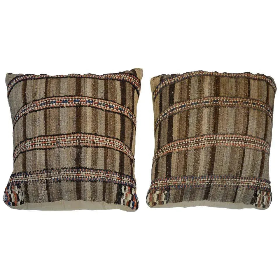 Antique Gabbeh Kilim Pillows - a Pair - 10