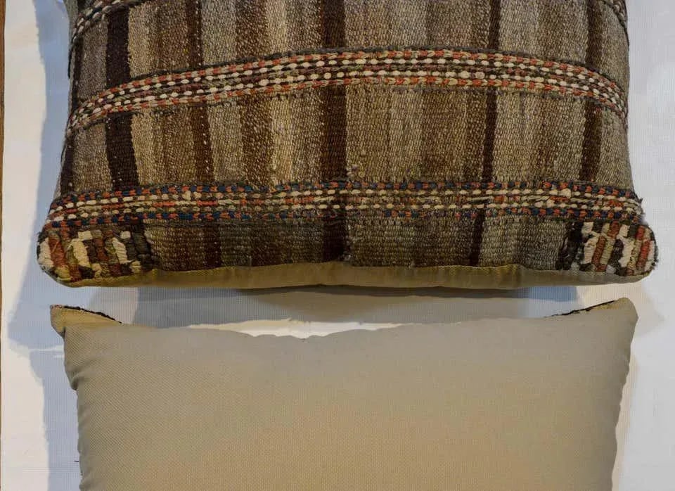 Antique Gabbeh Kilim Pillows - a Pair - 7