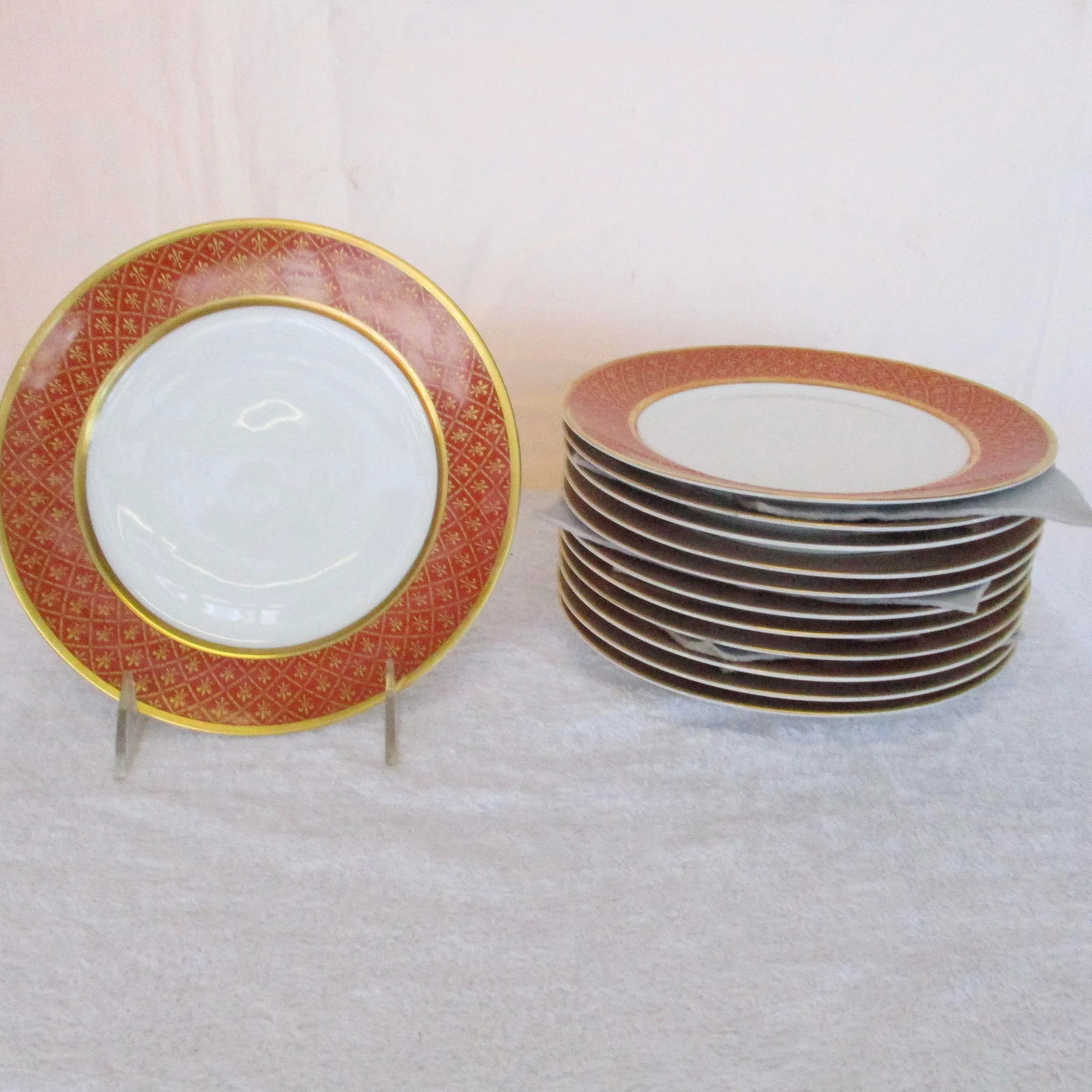 1960s Porcelain Salad Plates by Rosenthal for Lord & Taylor - Set of 12 - 2