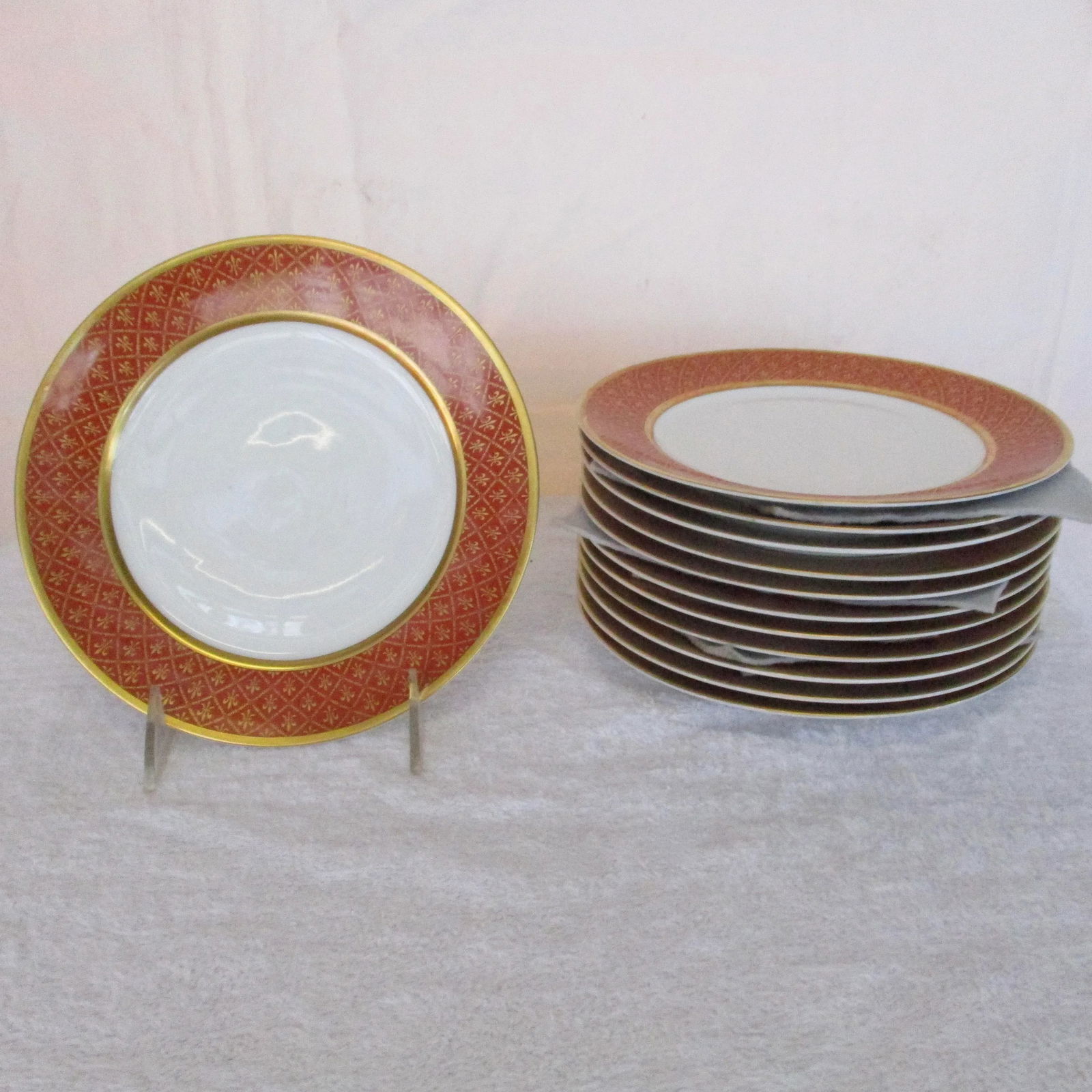 1960s Porcelain Salad Plates by Rosenthal for Lord & Taylor - Set of 12 - 6