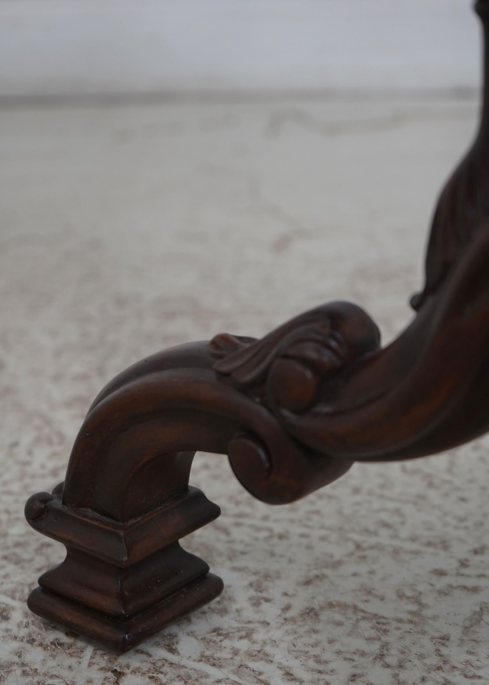 Maitland Smith Baroque Style Mahogany Pedestal Table - 6