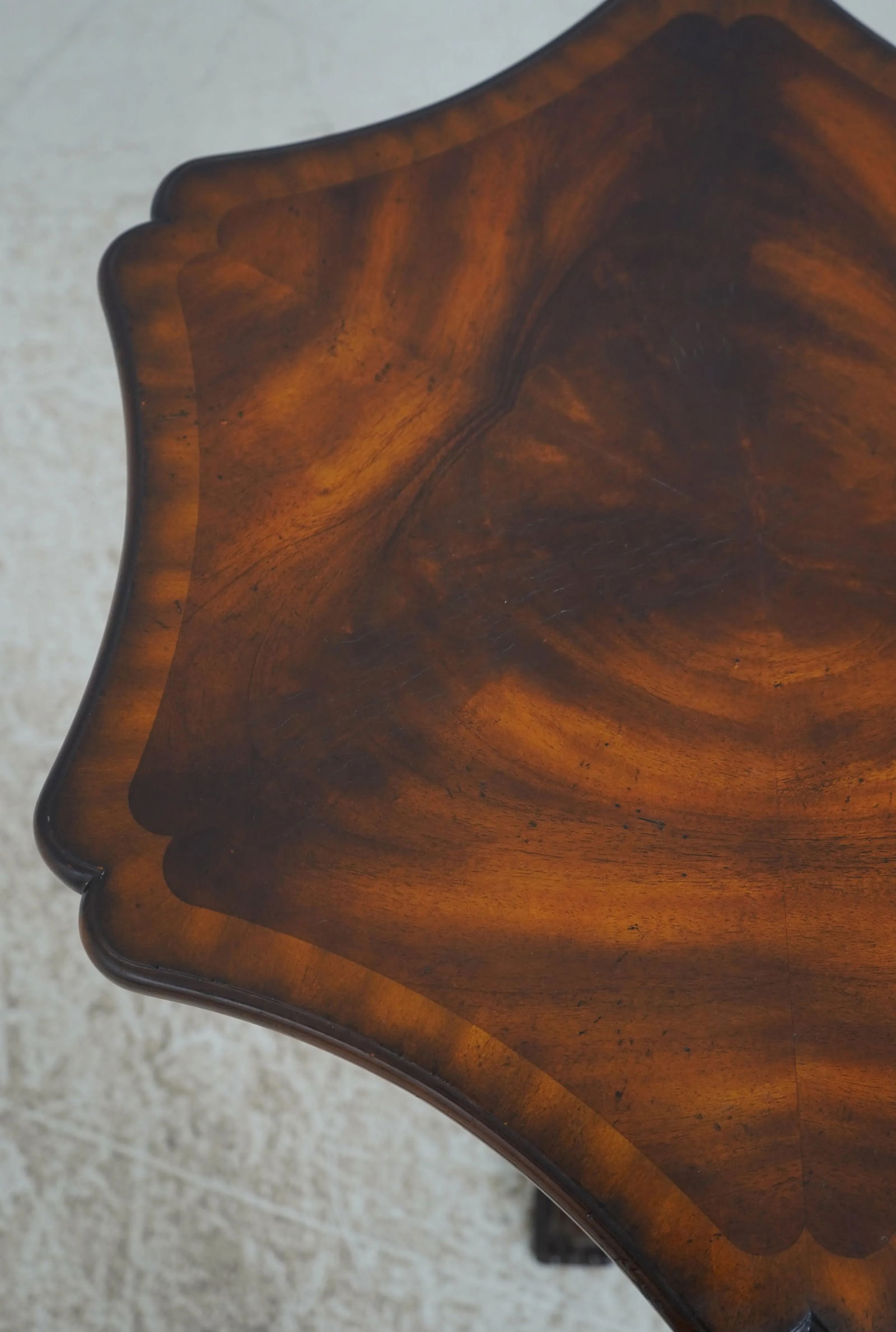 Maitland Smith Baroque Style Mahogany Pedestal Table - 9