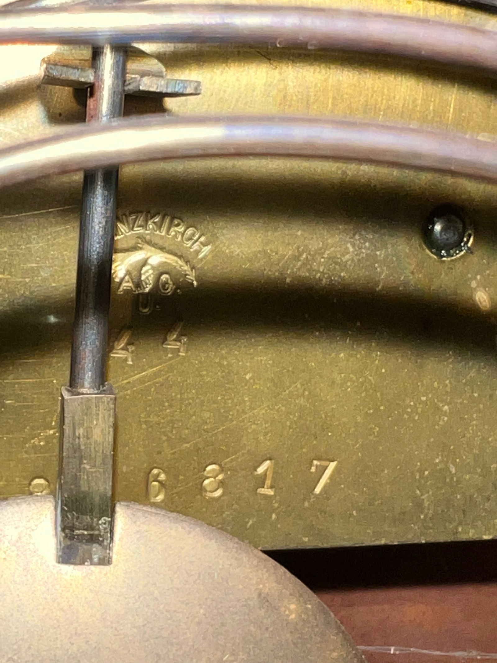 Antique Mantle Clock by Lenzkirch - 8