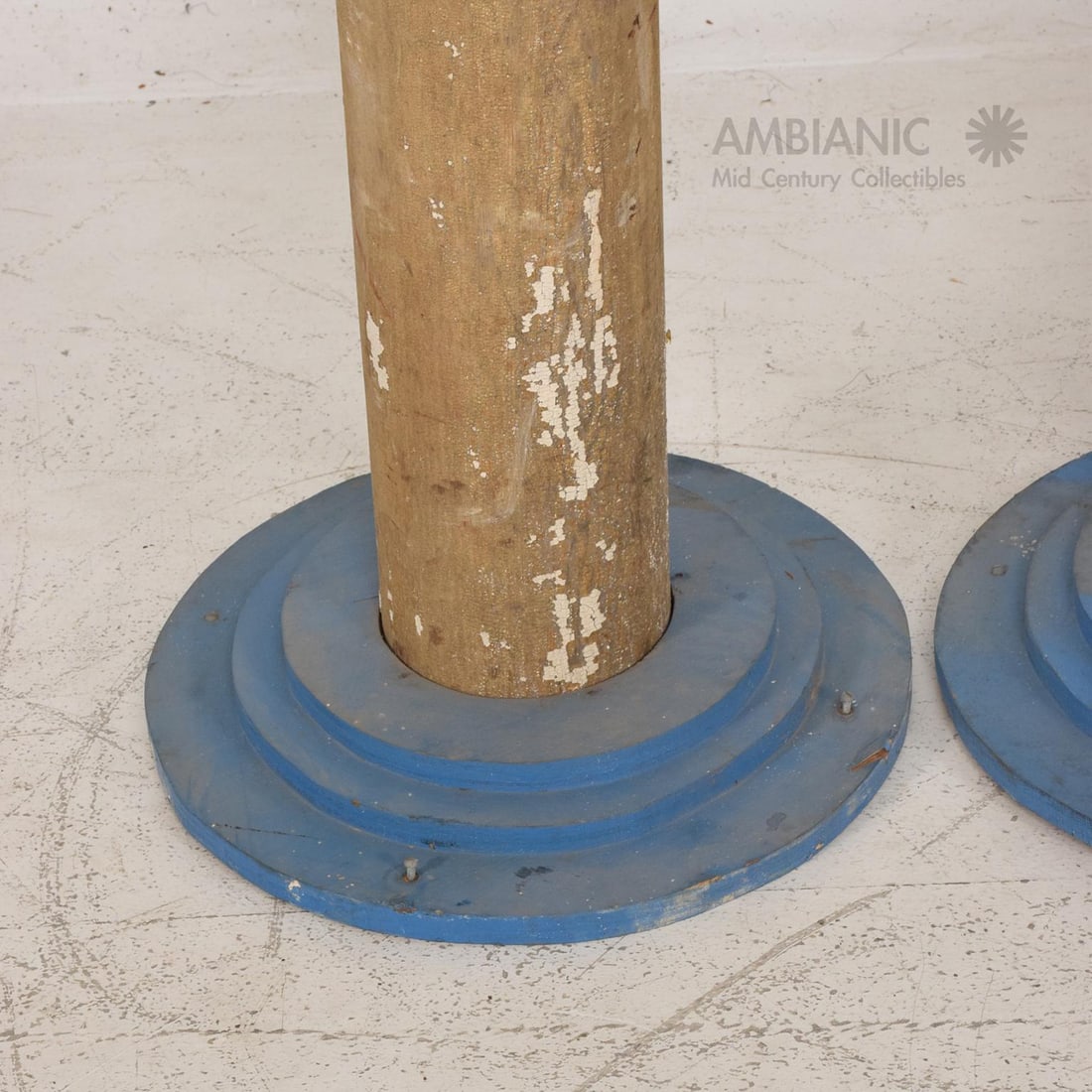 1930s Modern Salvage Architectural Wood Columns - Set of 4 - 9