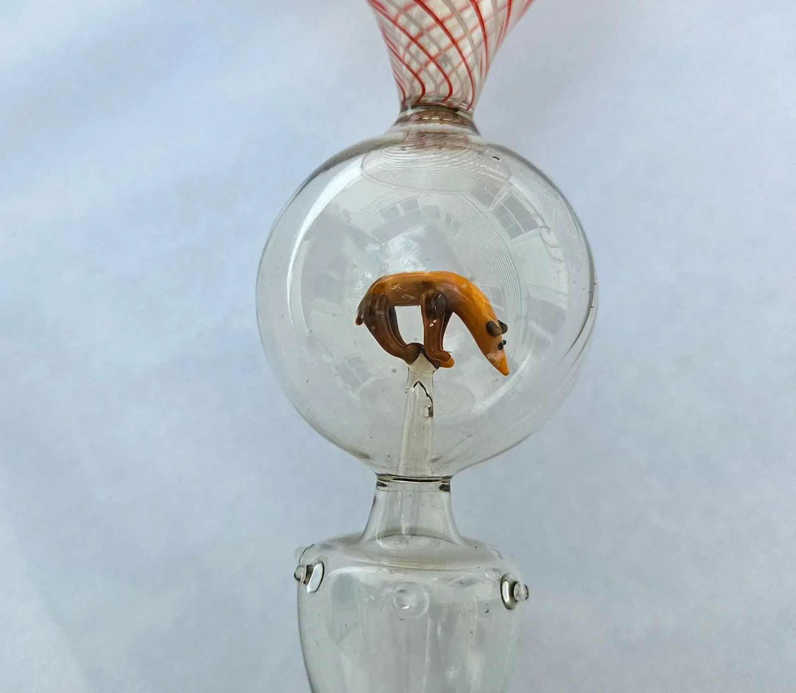 Bimini Martini Cocktail Glasses With Animals- Set of Four, Circa 1925-35 - 4