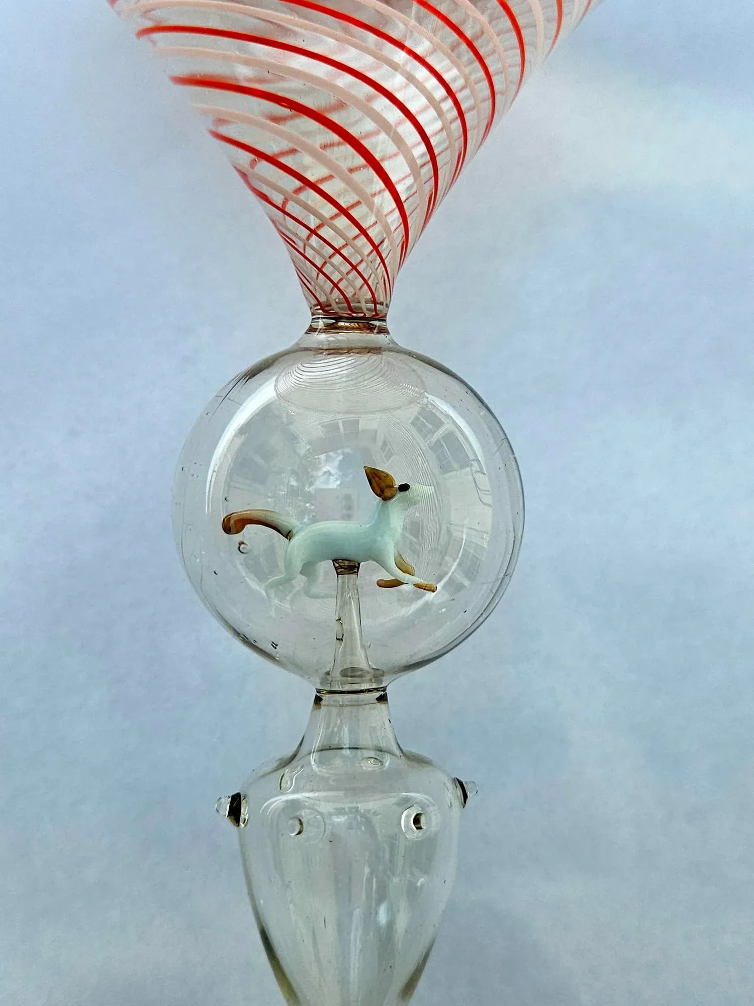 Bimini Martini Cocktail Glasses With Animals- Set of Four, Circa 1925-35 - 5