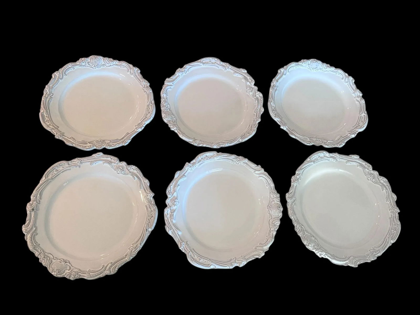 Set of 6 Astier De Villatte Plates, Handmade in France - 2