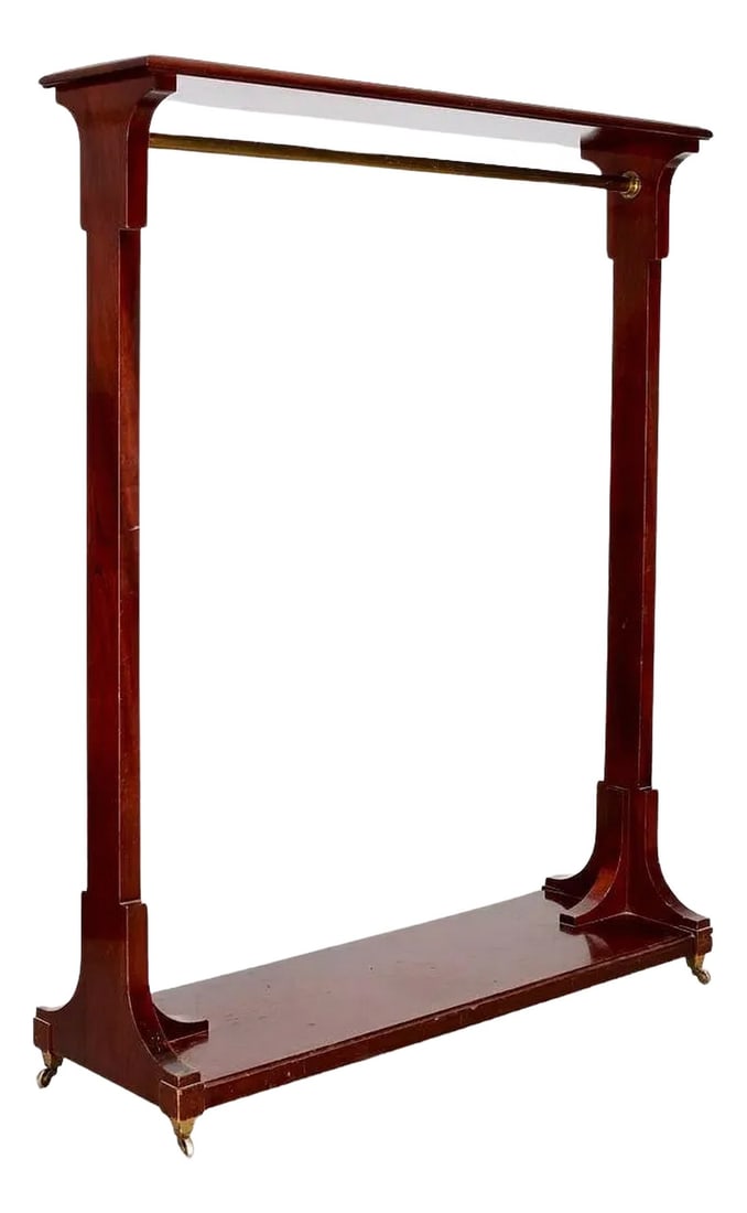 Custom Mahogany and Brass Coat Rack (1 of 3)