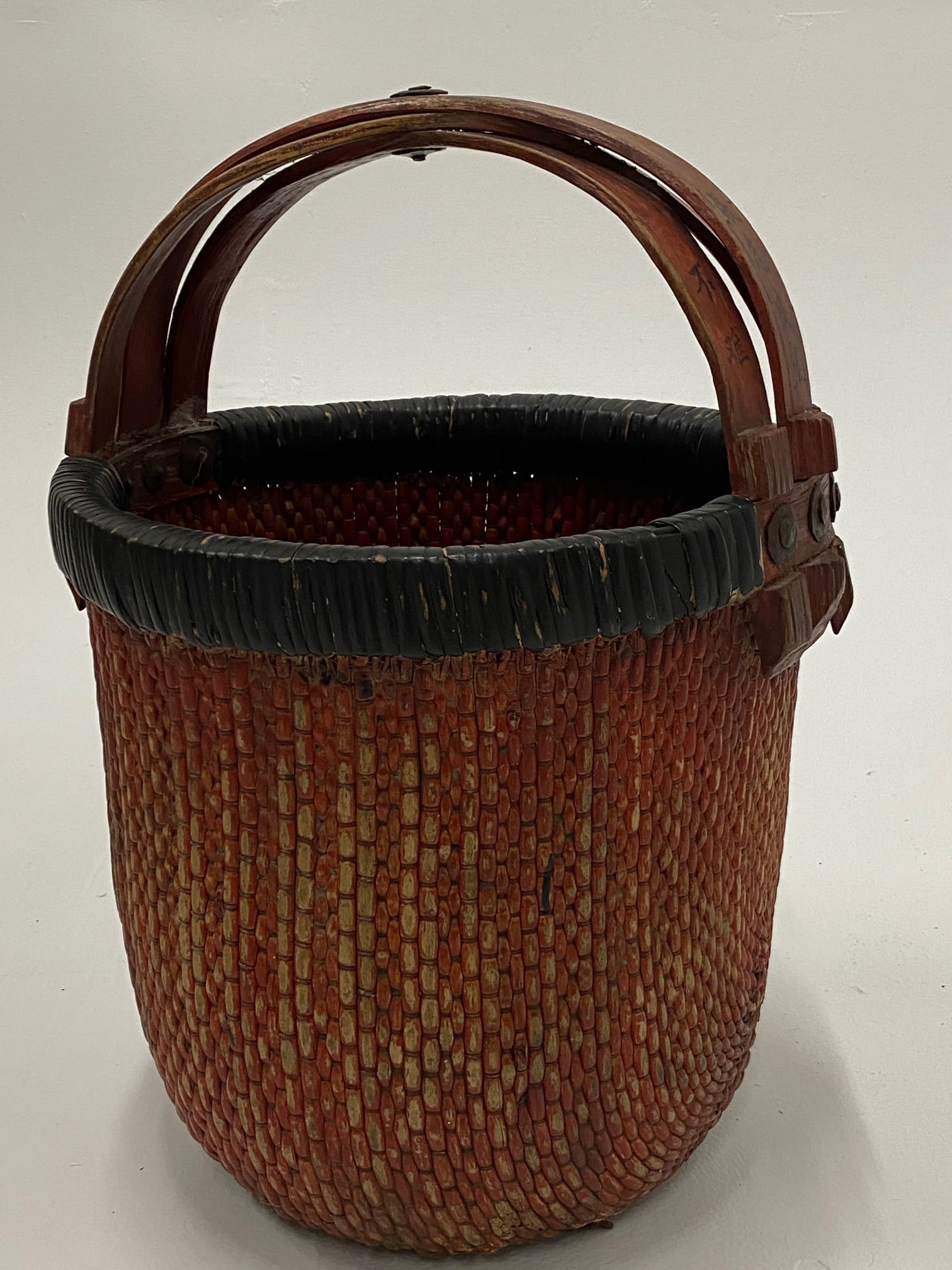 Chinese Woven Rattan Market Basket - 10