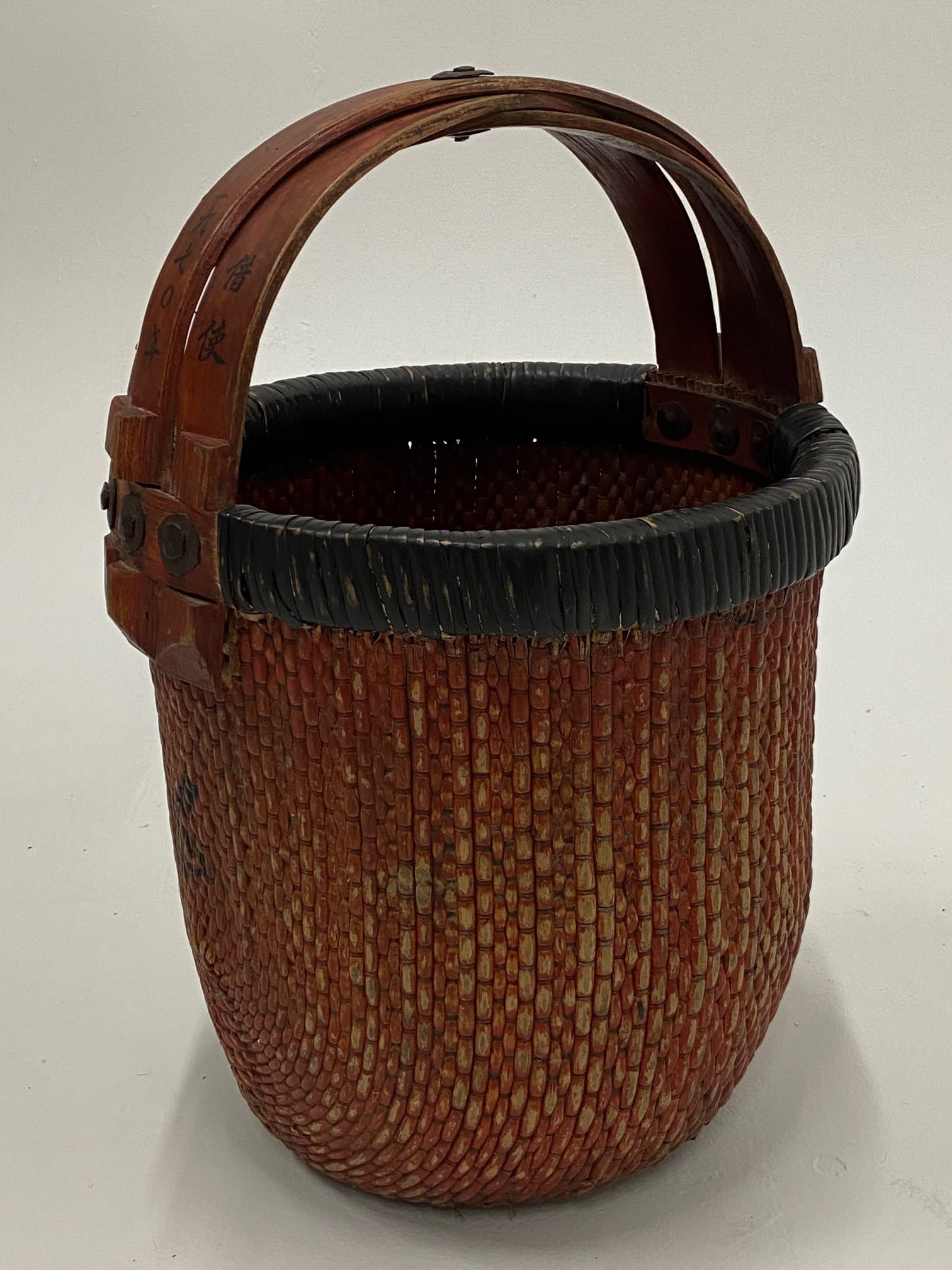 Chinese Woven Rattan Market Basket - 13