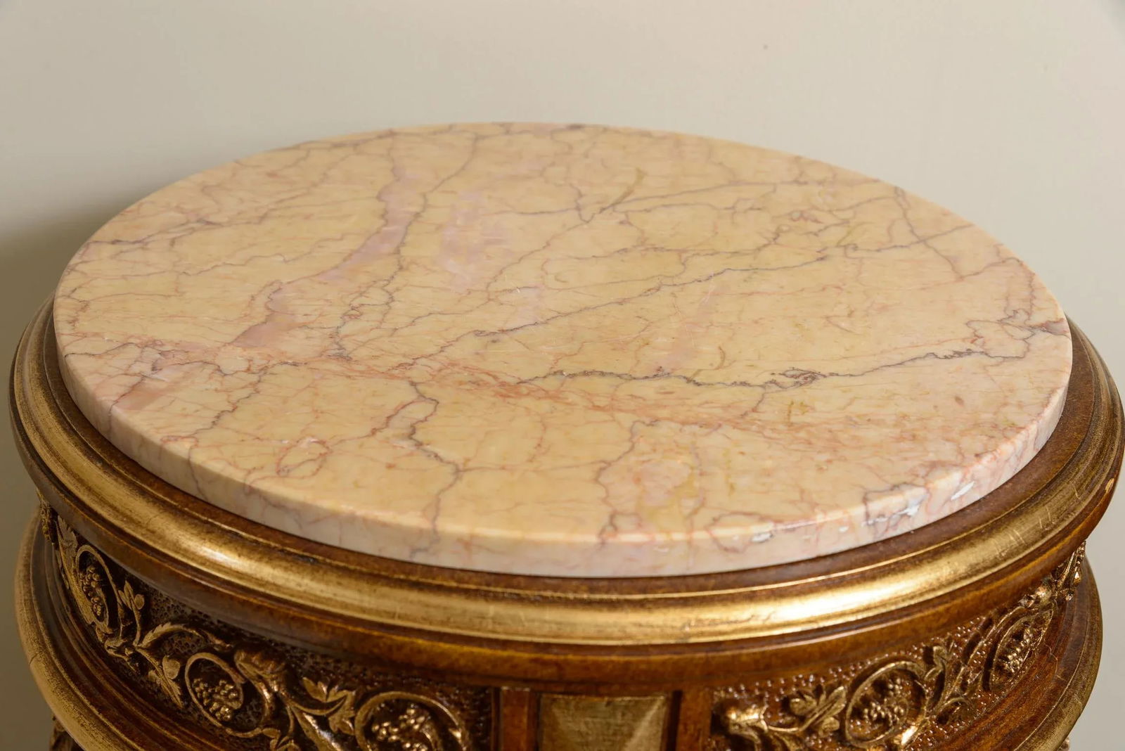 Marble Top Gold Display Pedestal - 7