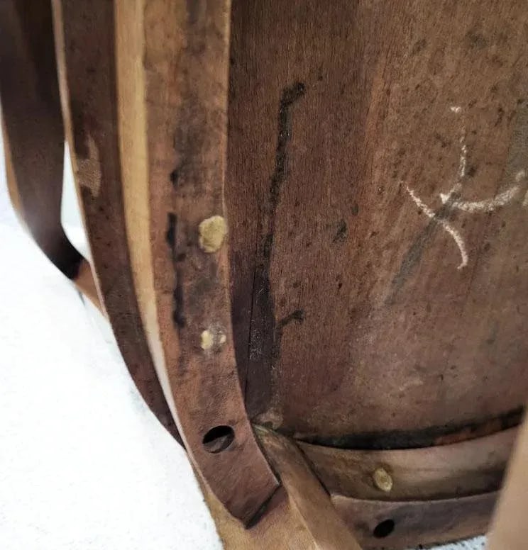 Antique Wooden Jury Chairs Utah State Legislature - Set of 2 Tagged & Numbered - 10