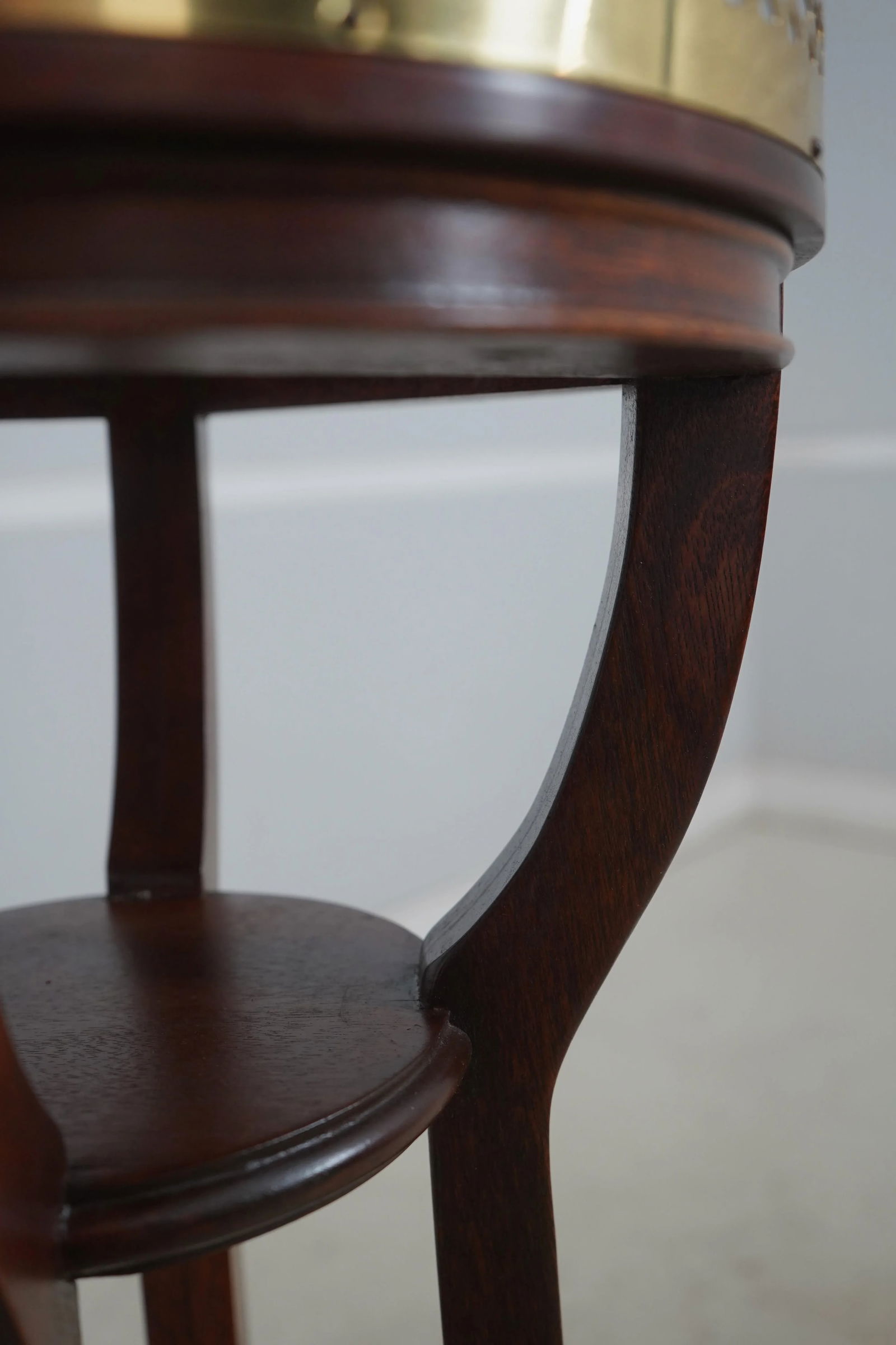 Baker Regency Style Mahogany Plant Stand Pedestal - 7