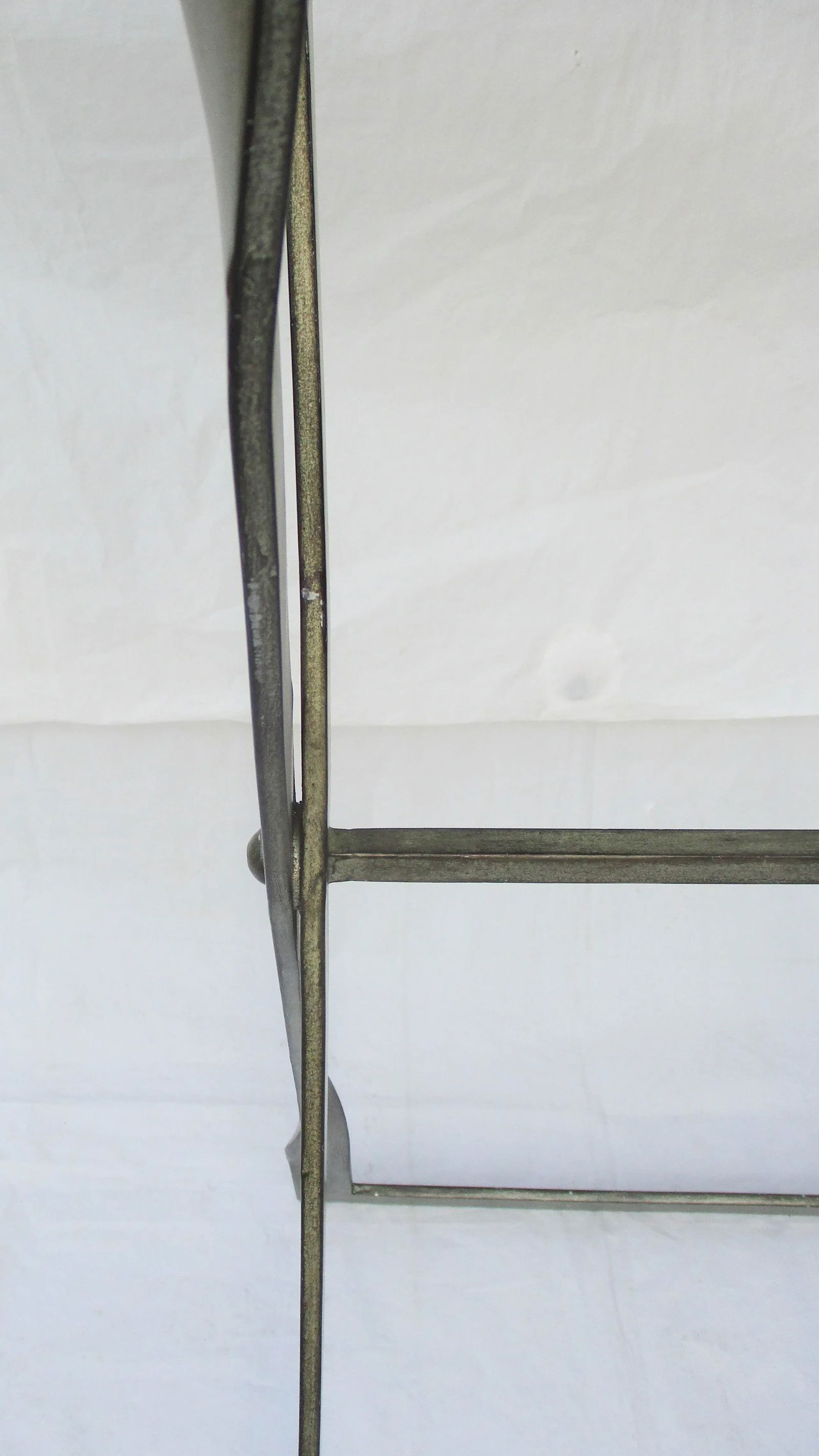 1980s Steel X-Stretcher Tall Pedestal - 5