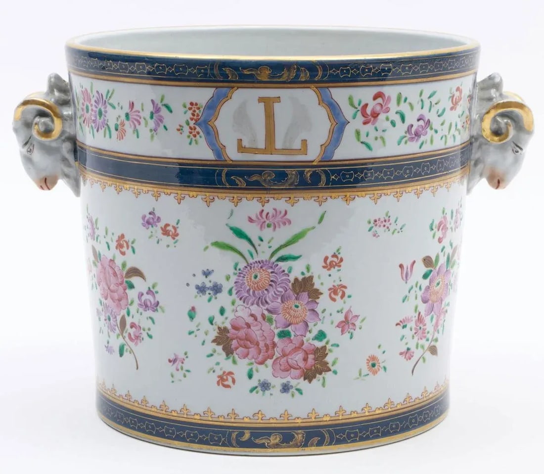 Mid 19th Century Samson of Paris Chinese Export Porcelain Style Wine Cooler or Cachepot - 4