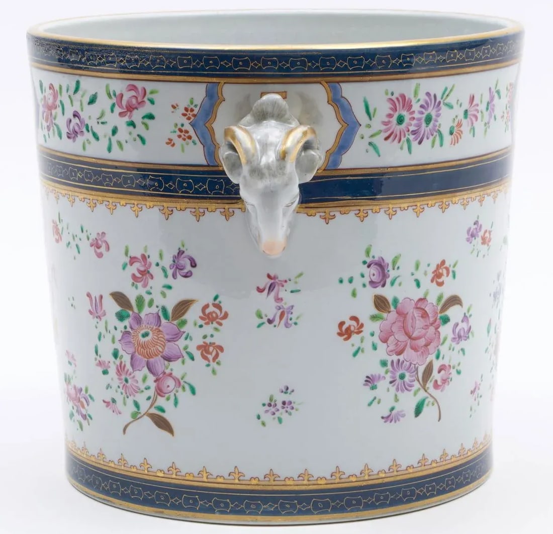 Mid 19th Century Samson of Paris Chinese Export Porcelain Style Wine Cooler or Cachepot - 5