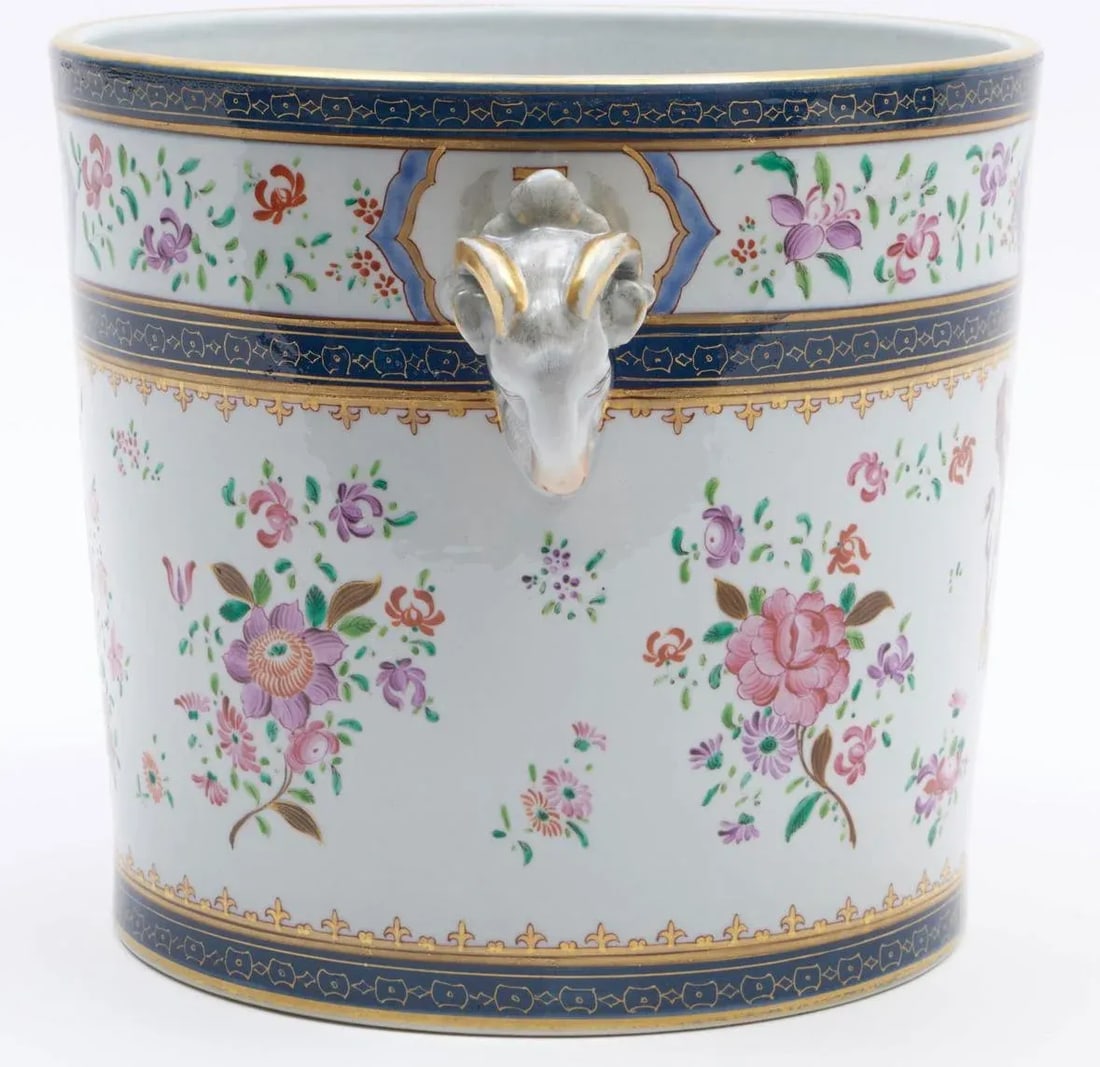Mid 19th Century Samson of Paris Chinese Export Porcelain Style Wine Cooler or Cachepot - 6