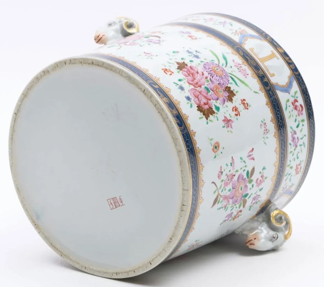 Mid 19th Century Samson of Paris Chinese Export Porcelain Style Wine Cooler or Cachepot - 7