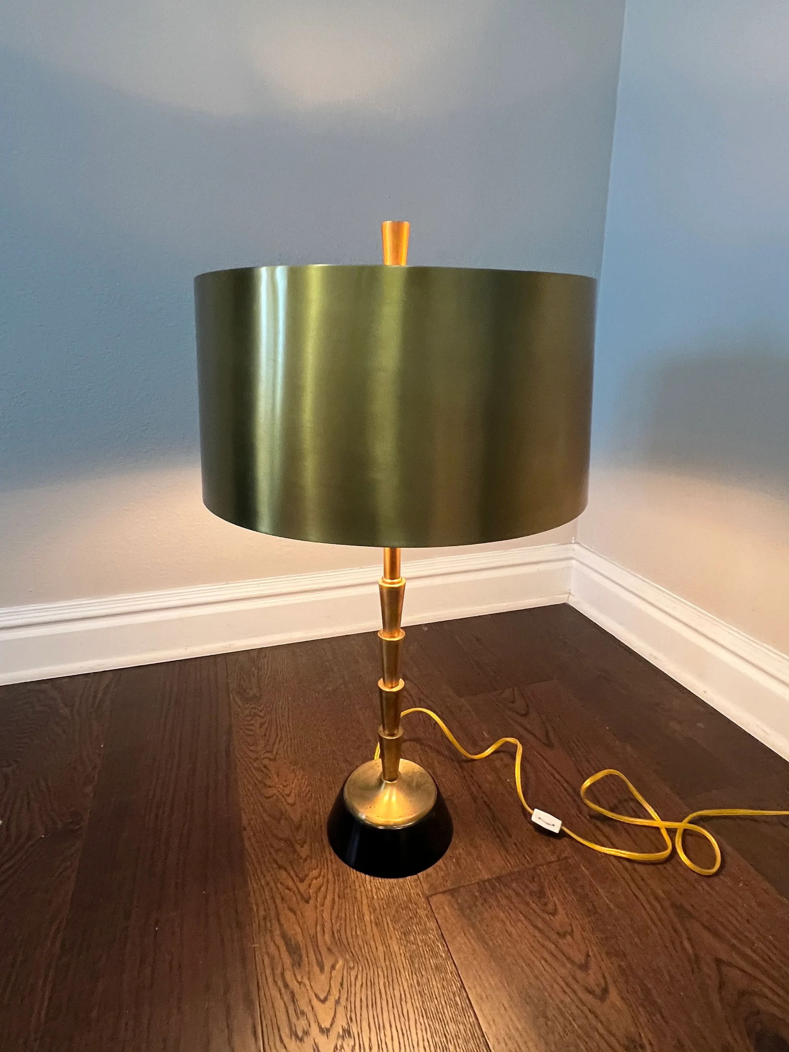 Global Views Brass Lamp With Brass Shade - 3