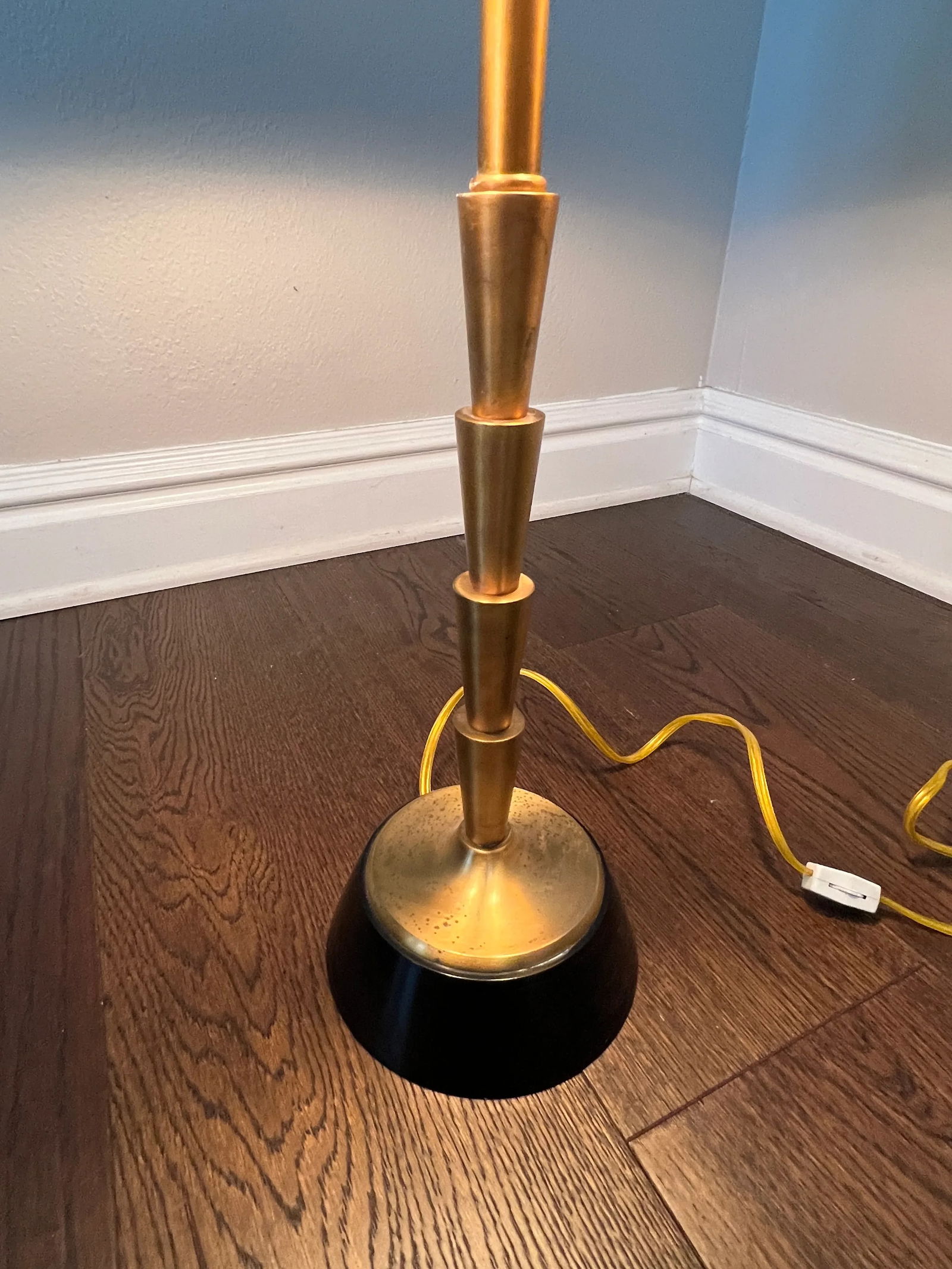 Global Views Brass Lamp With Brass Shade - 5