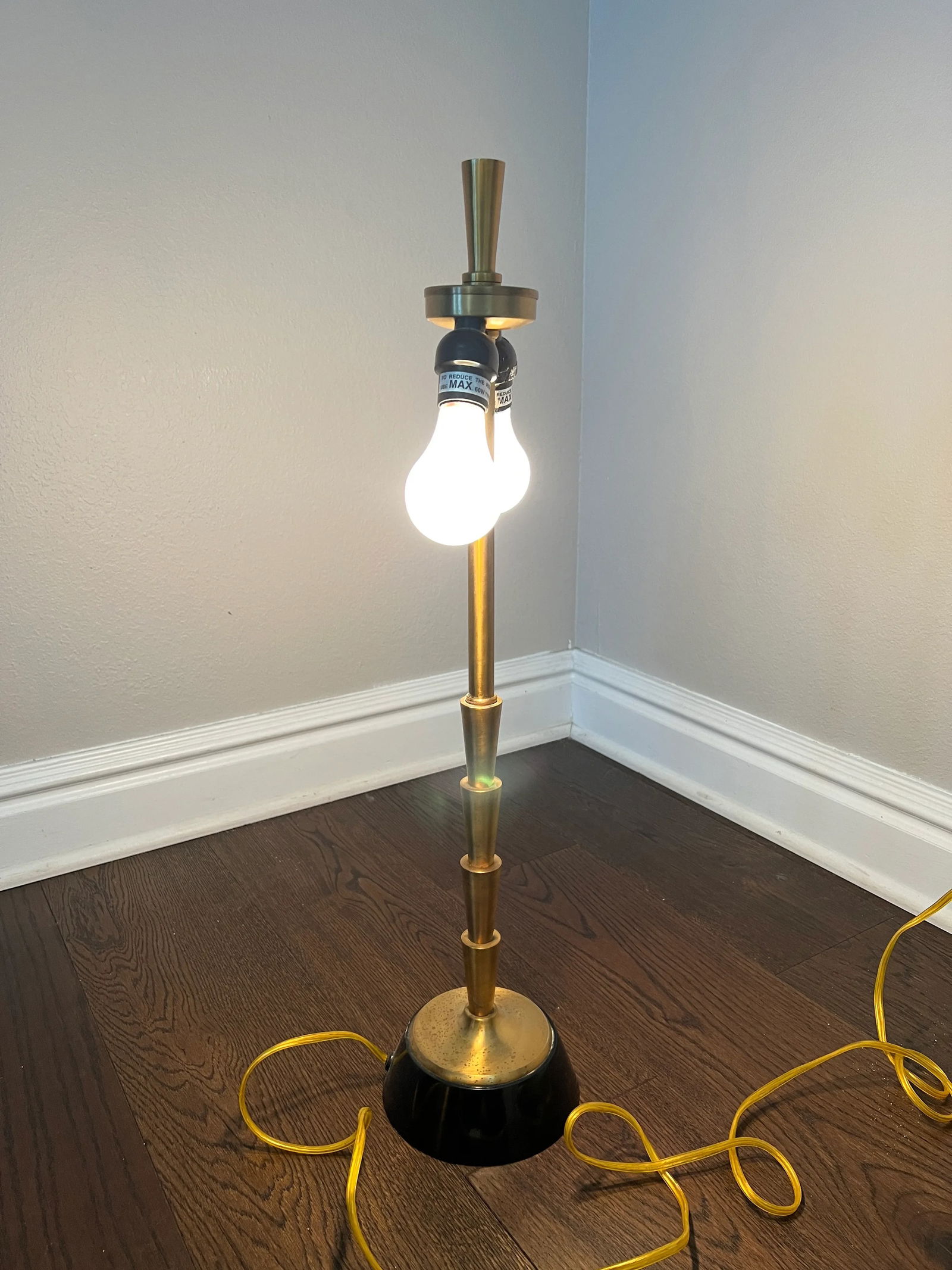 Global Views Brass Lamp With Brass Shade - 6