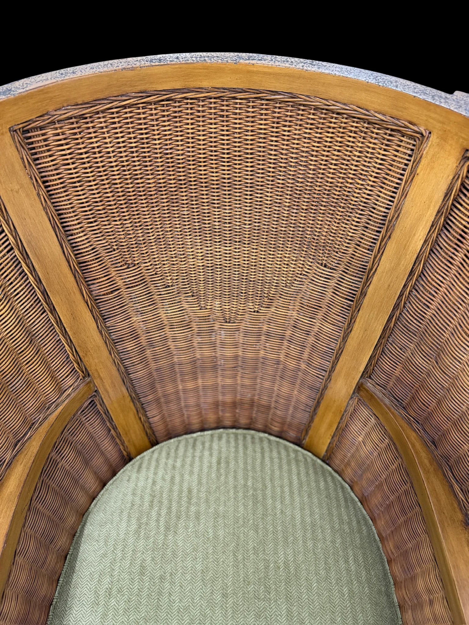 Ralph Lauren Wicker Wingback Chair - A Pair - 12