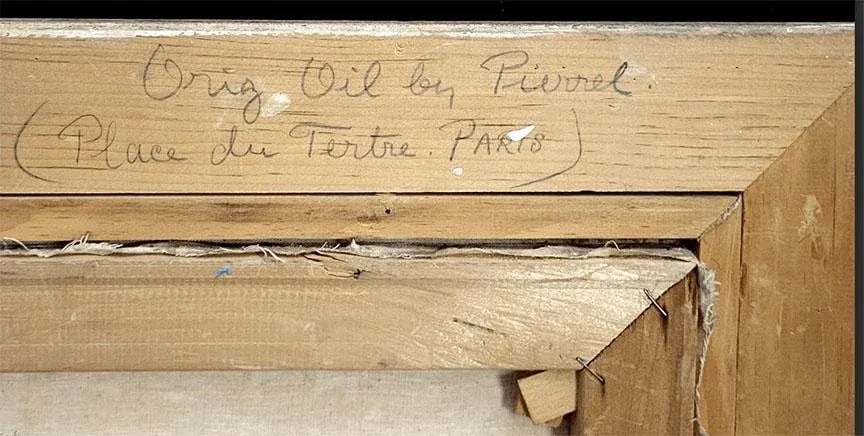 Henri Pierrel Original French Impressionist Signed Oil Painting on Canvas Place Du Terte Paris - Min - 11