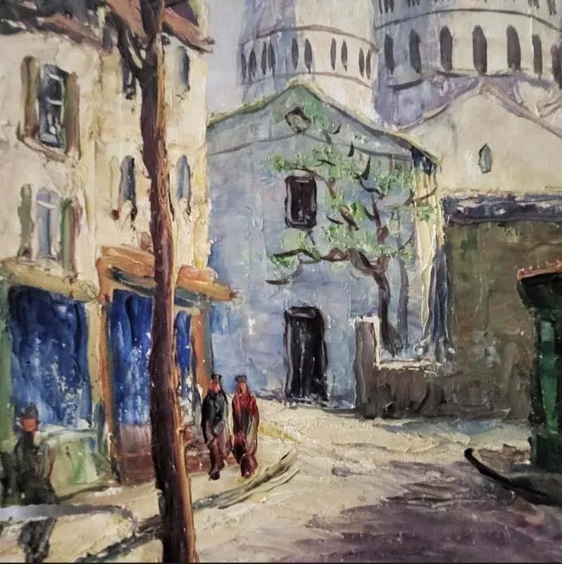 Henri Pierrel Original French Impressionist Signed Oil Painting on Canvas Place Du Terte Paris - Min - 4