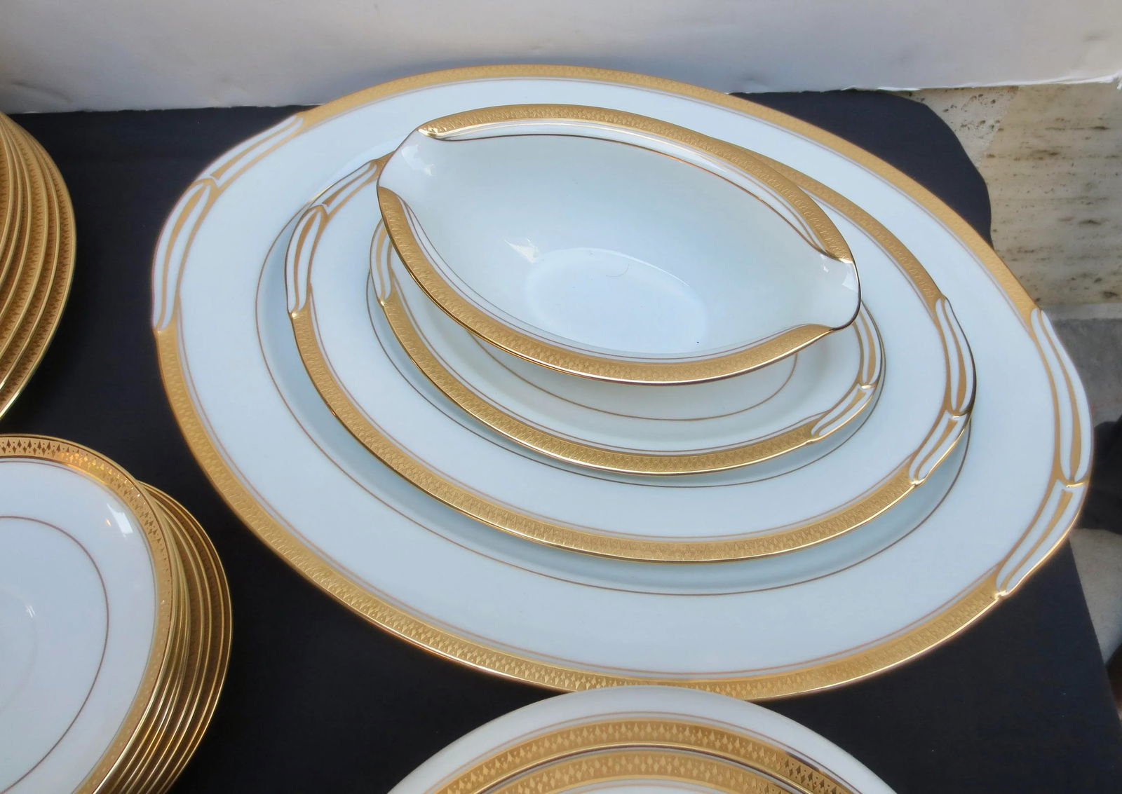 Noritaki Dinnerware Set of Goldridge Pattern -Set of 101 Pieces - 5