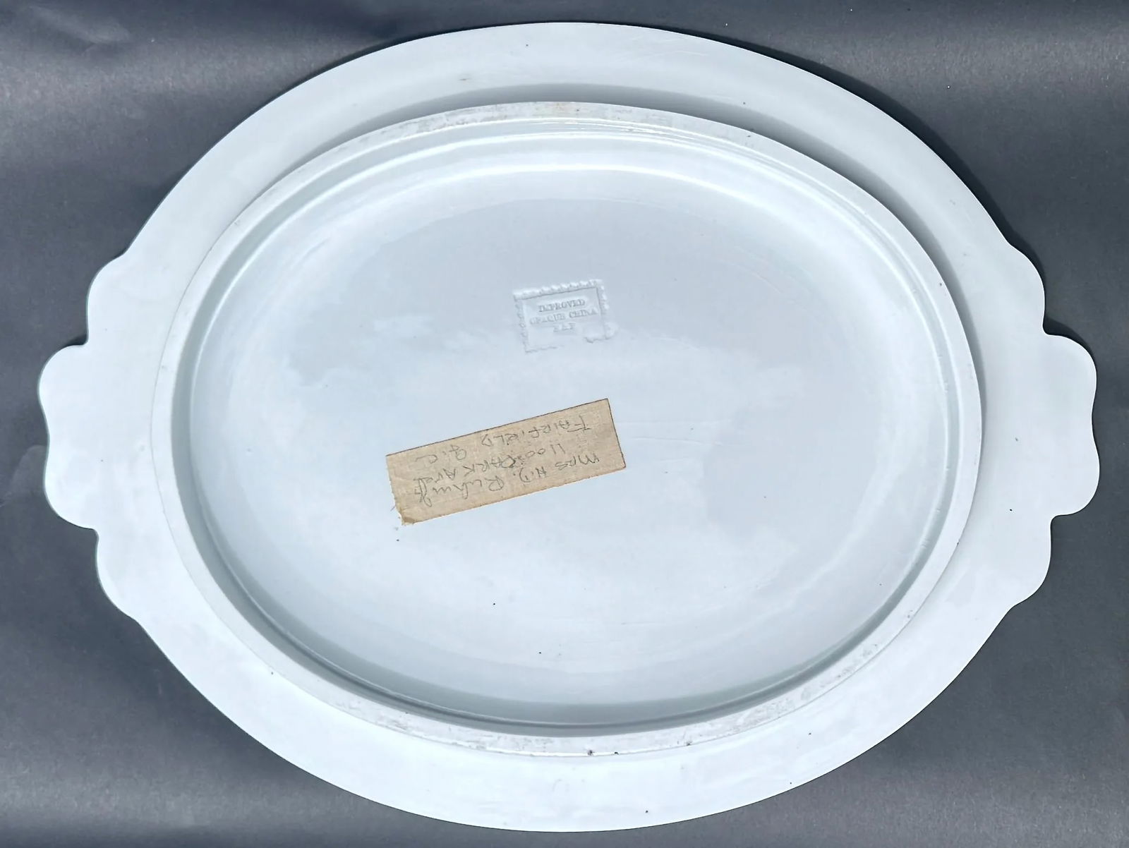 Antique English Ironstone Soup Tureen Complete Set With Ladle & Underplate Circa 1860 - 12