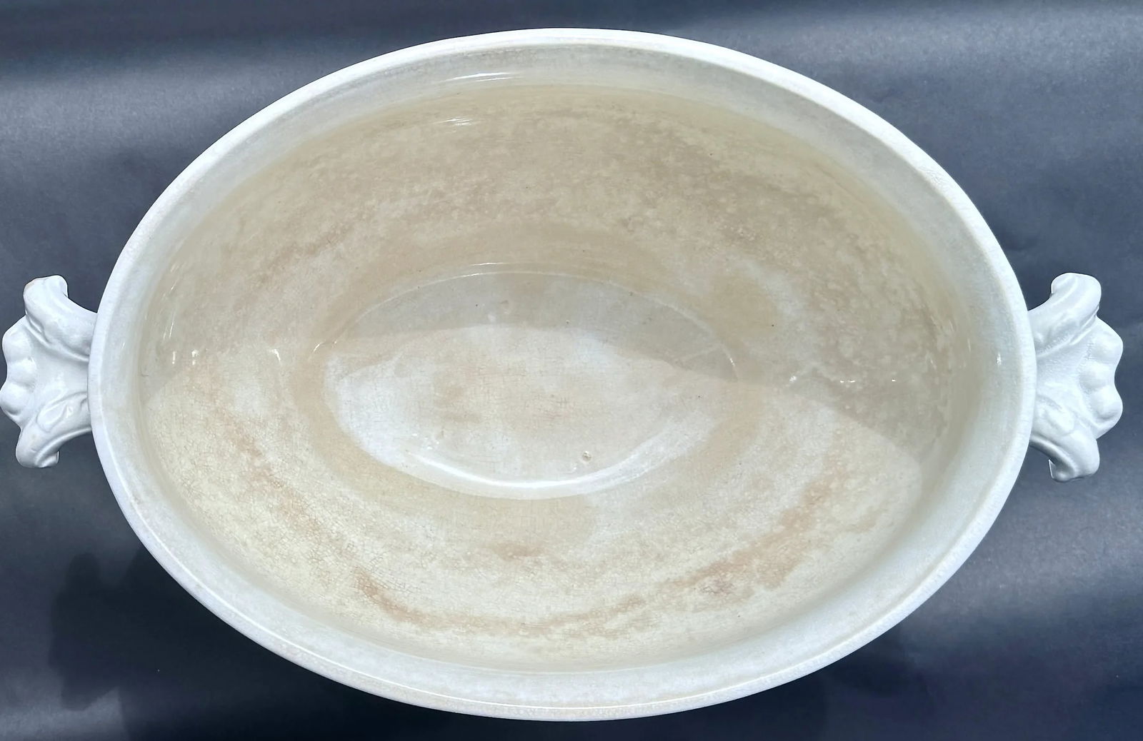 Antique English Ironstone Soup Tureen Complete Set With Ladle & Underplate Circa 1860 - 14