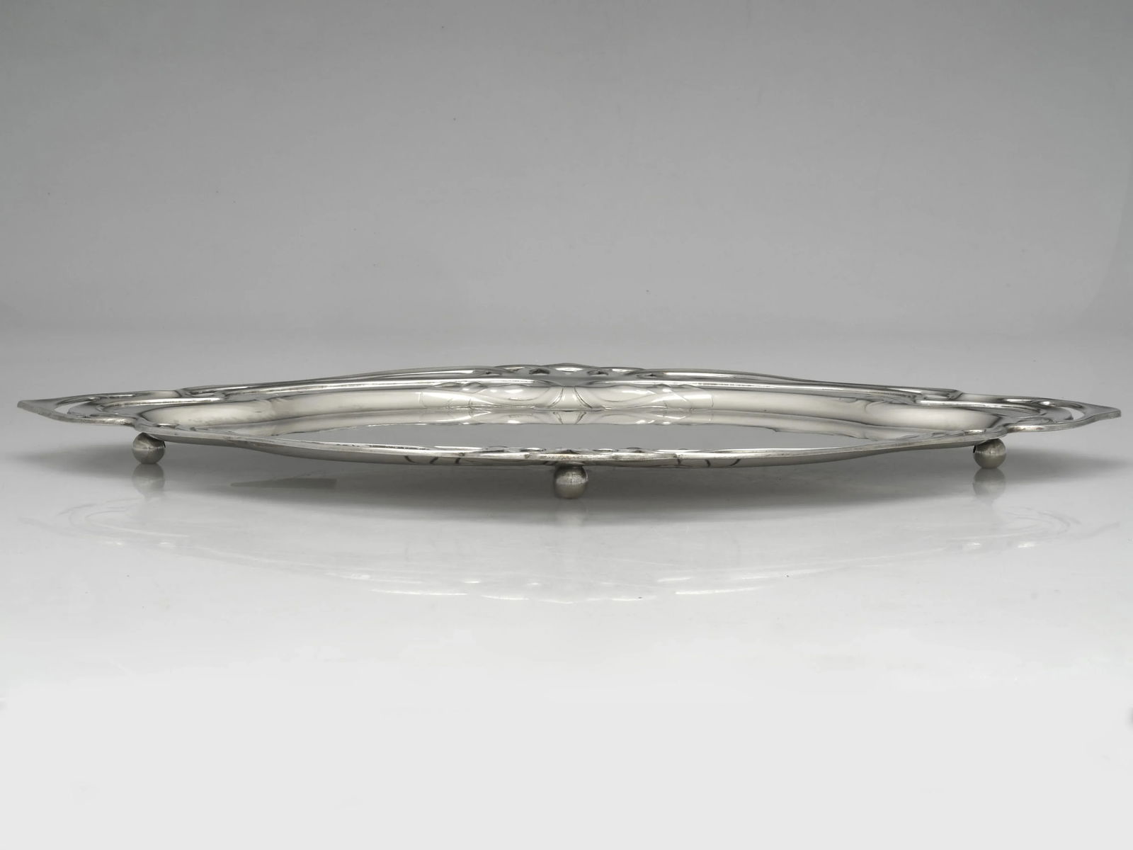 Circa 1900 WMF Art Nouveau Silverplate Liqueur Service With Tray – Jugendstil Claret Jug & 6 - 8