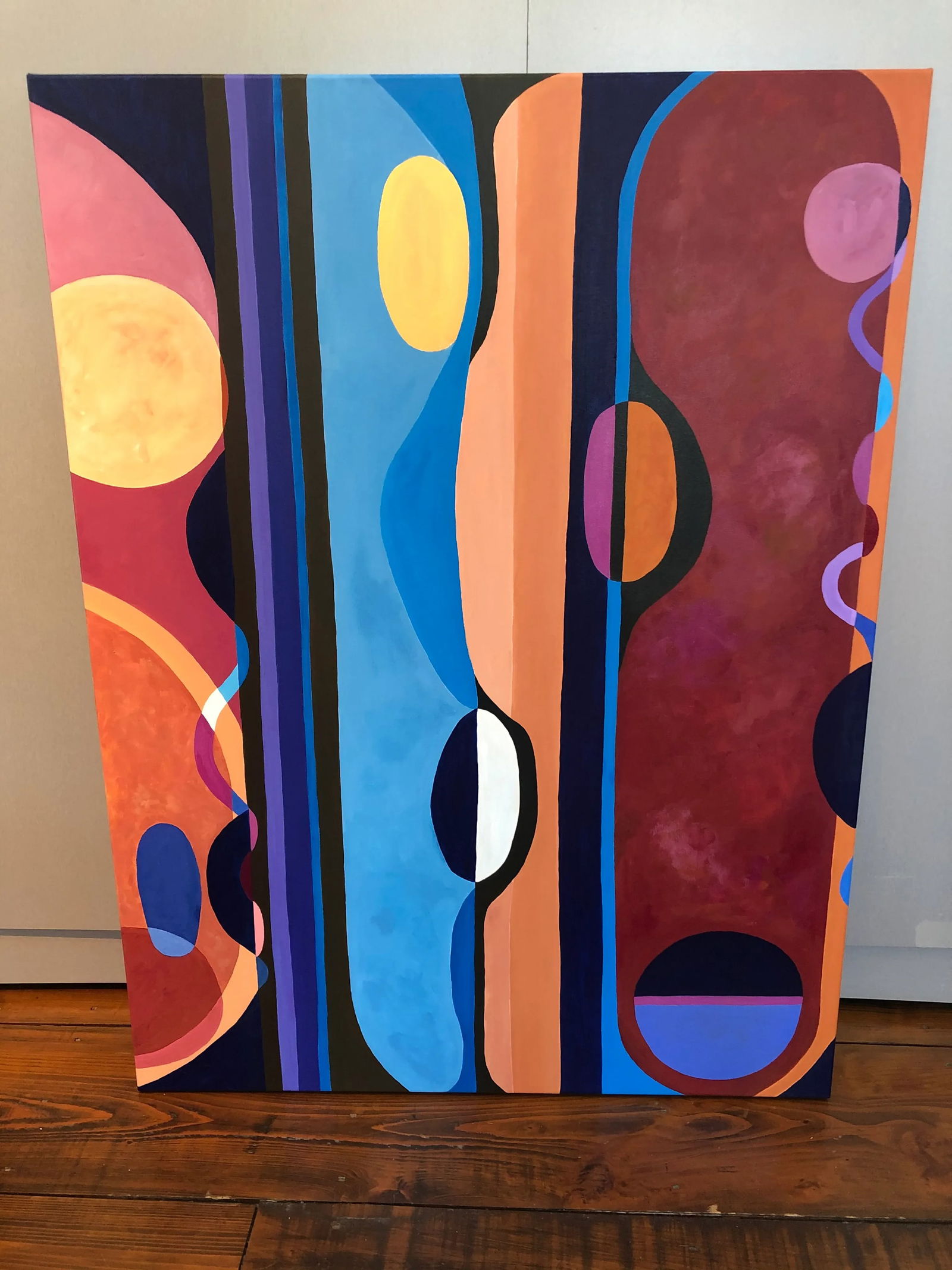 Large Bold Abstract Original Painting on Canvas - 11