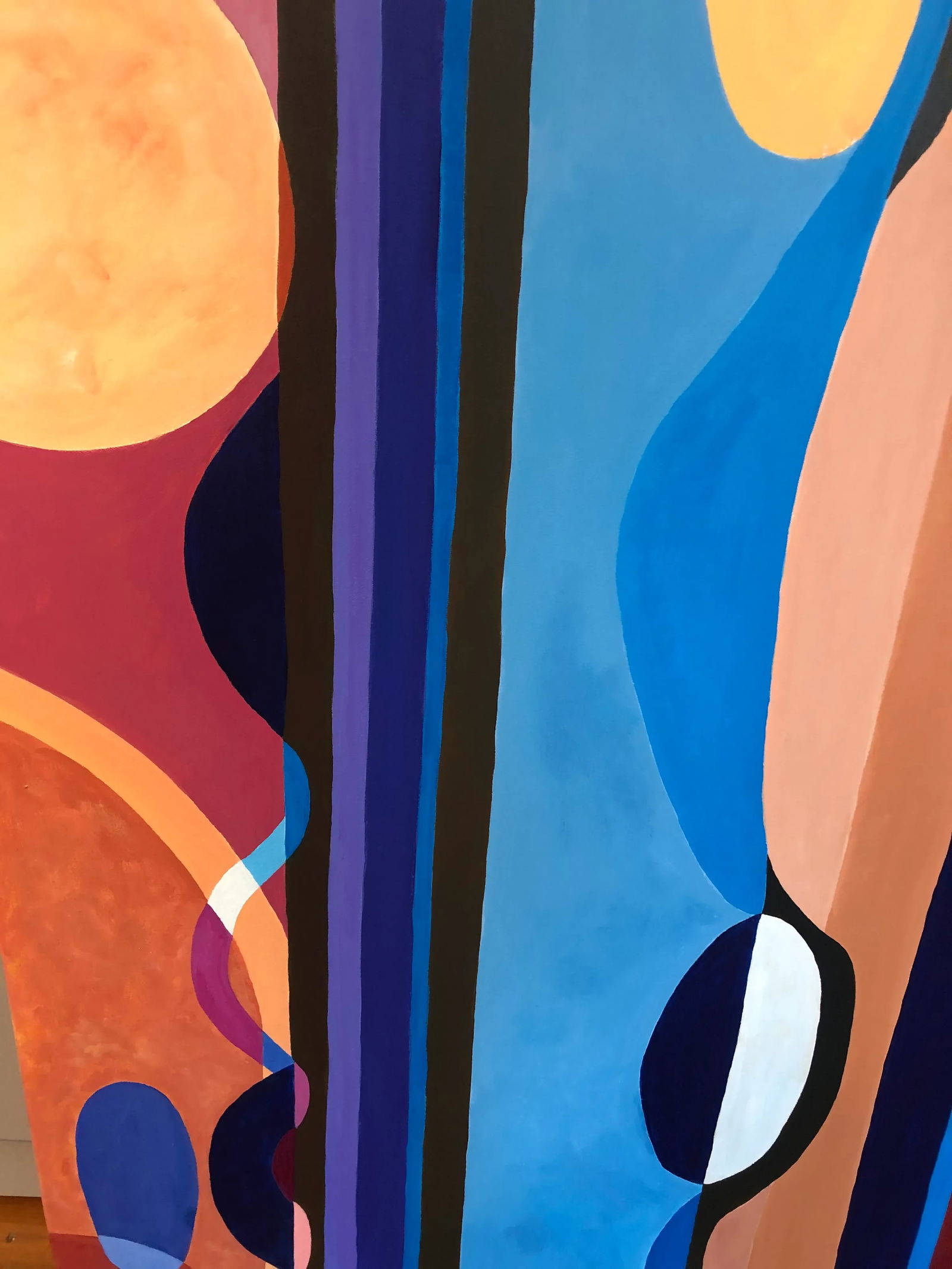 Large Bold Abstract Original Painting on Canvas - 2