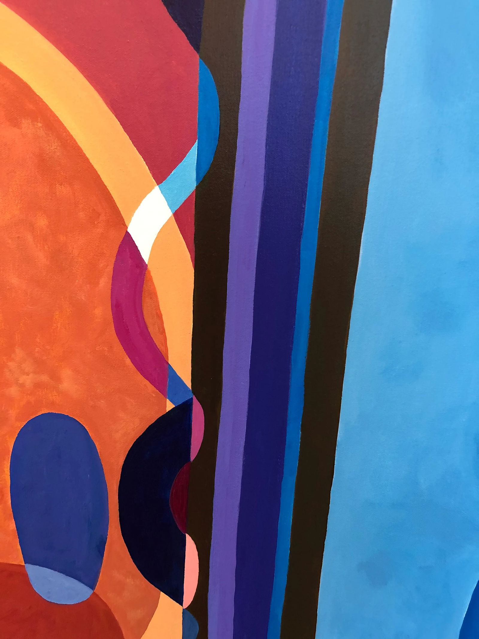 Large Bold Abstract Original Painting on Canvas - 7